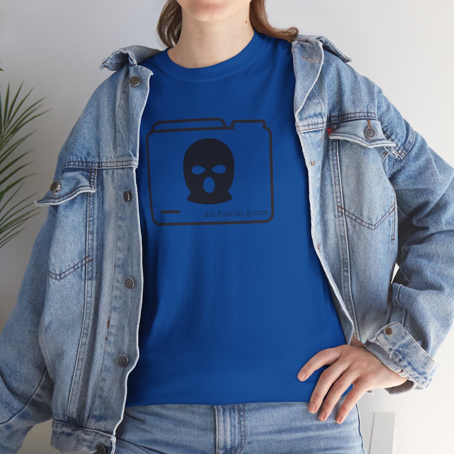 3D Patriot Logo with Guillotine - Unisex Heavy Cotton Tee