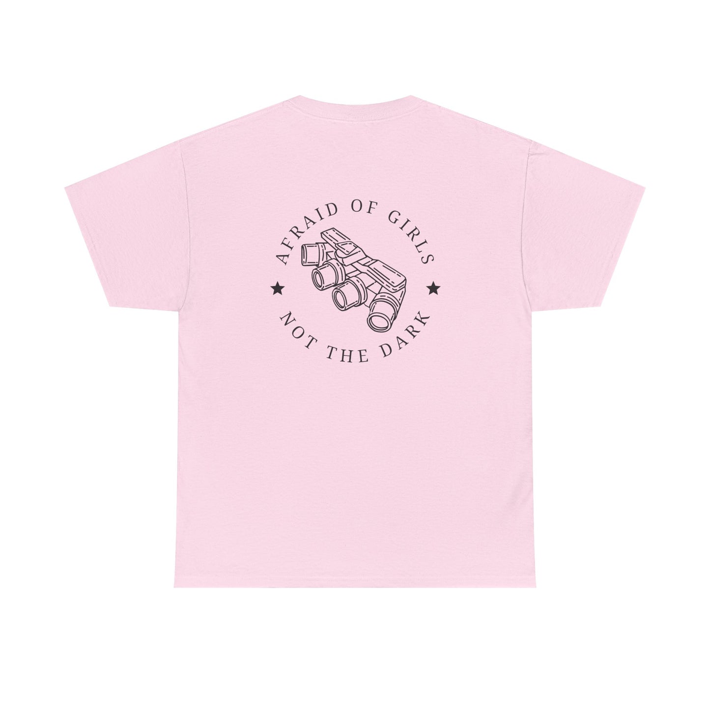 3D Patriot Small Logo with Afraid of Girls - Unisex Heavy Cotton Tee