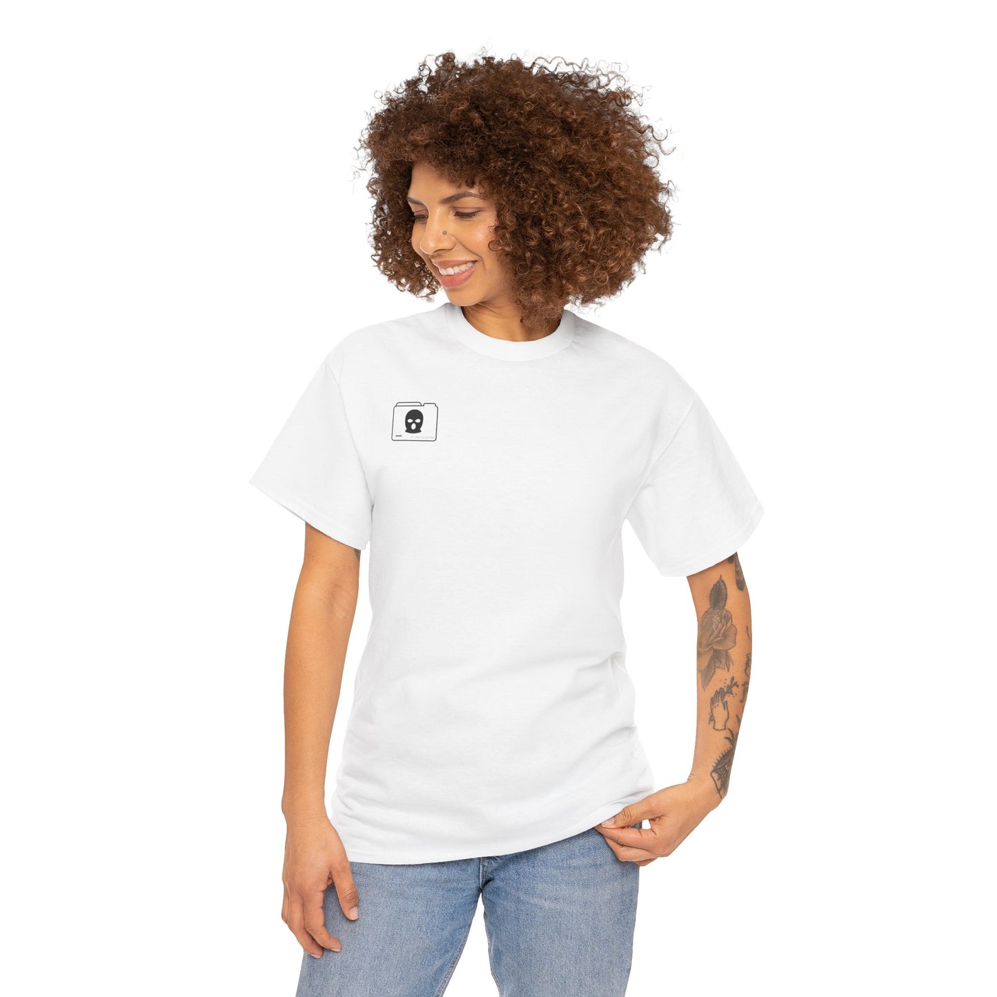 3D Patriot Small Logo with Afraid of Girls - Unisex Heavy Cotton Tee