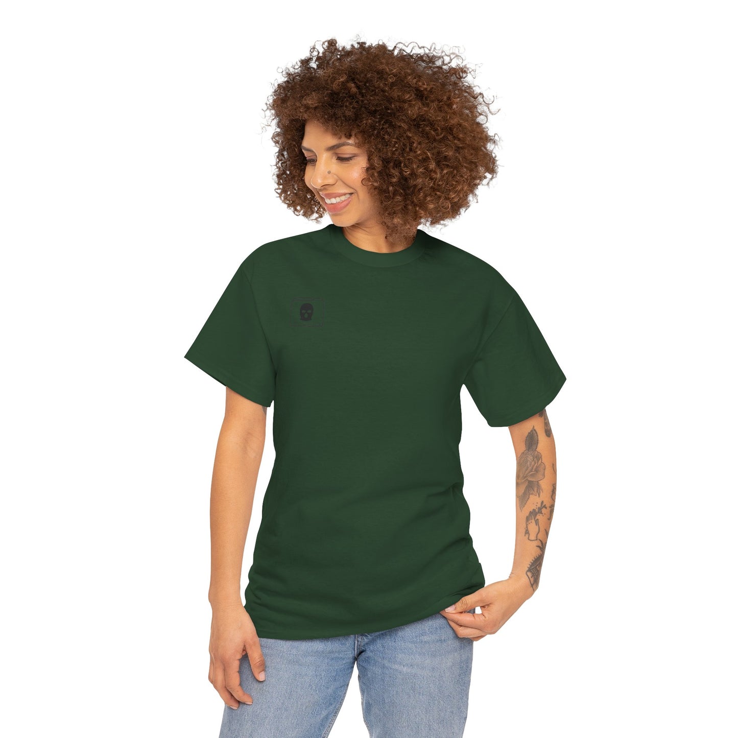 3D Patriot Small Logo with Afraid of Girls - Unisex Heavy Cotton Tee