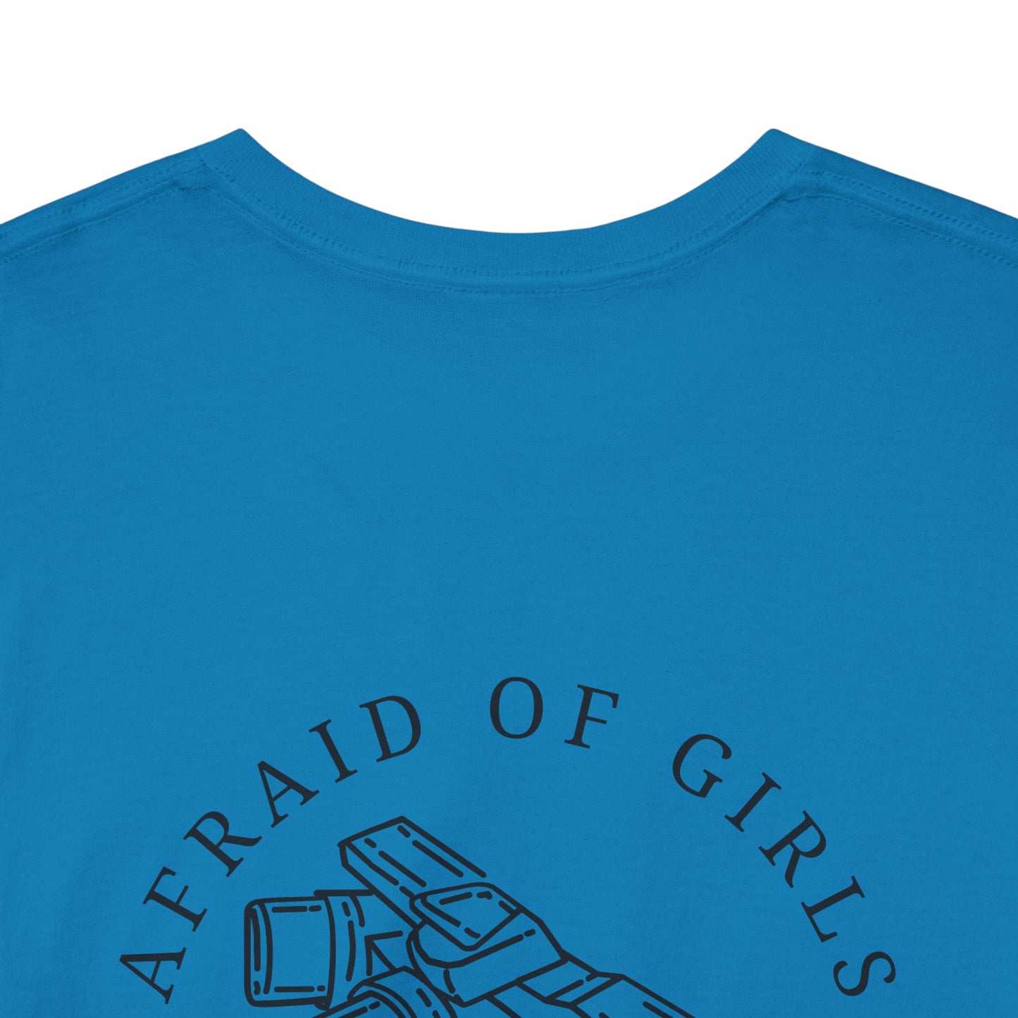 3D Patriot Small Logo with Afraid of Girls - Unisex Heavy Cotton Tee