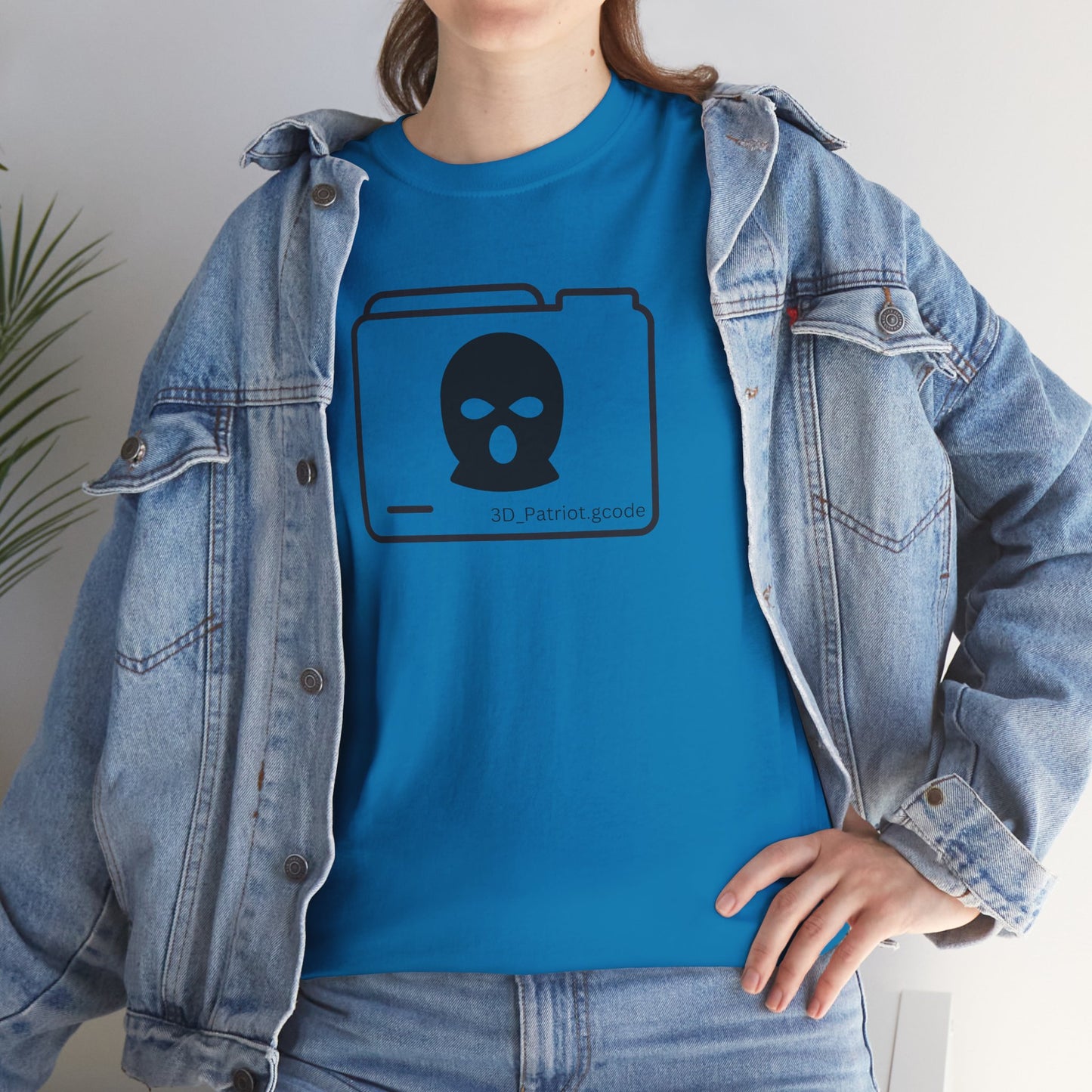 3D Patriot Logo with Guillotine - Unisex Heavy Cotton Tee
