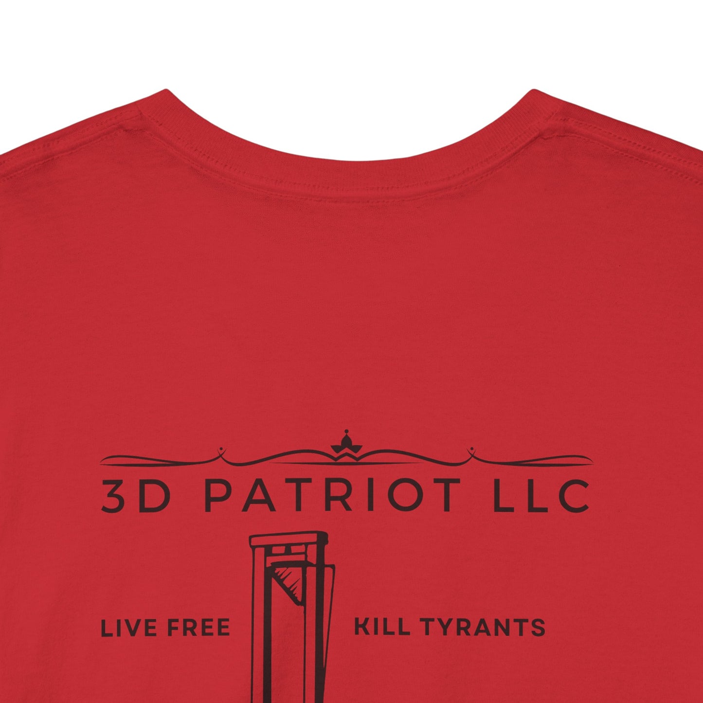 3D Patriot Logo with Guillotine - Unisex Heavy Cotton Tee