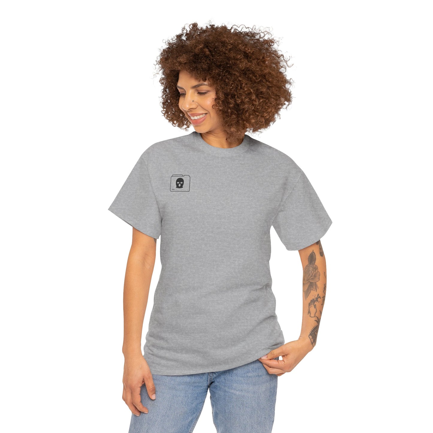 3D Patriot Small Logo with Afraid of Girls - Unisex Heavy Cotton Tee