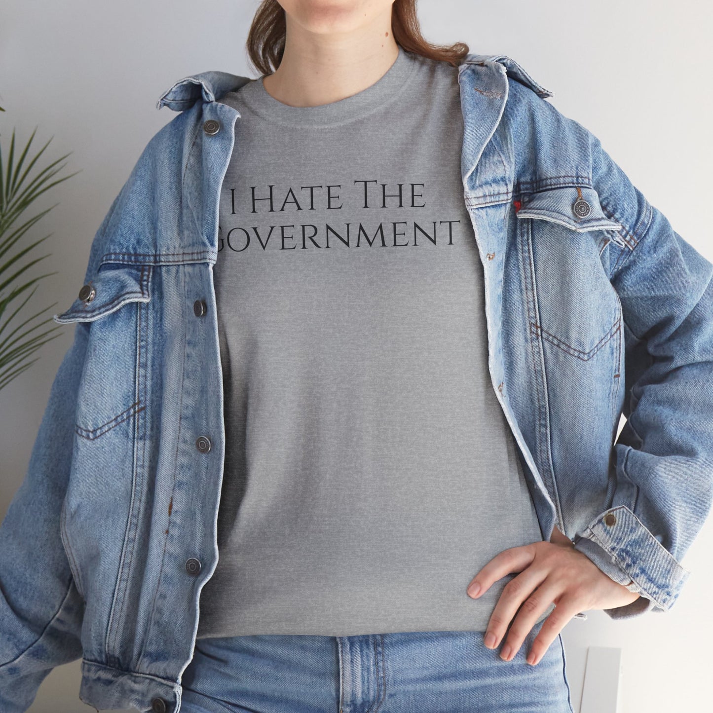 I Hate The Government (Extra Colors) - Unisex Heavy Cotton Tee