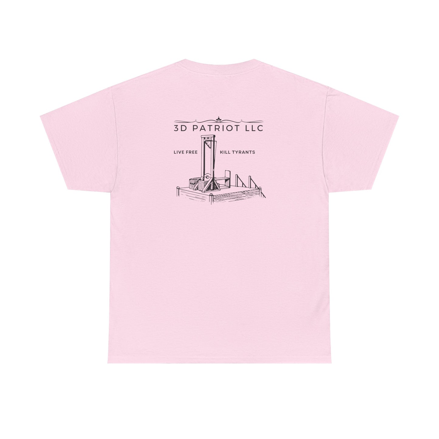 3D Patriot Small Logo with Guillotine - Unisex Heavy Cotton Tee