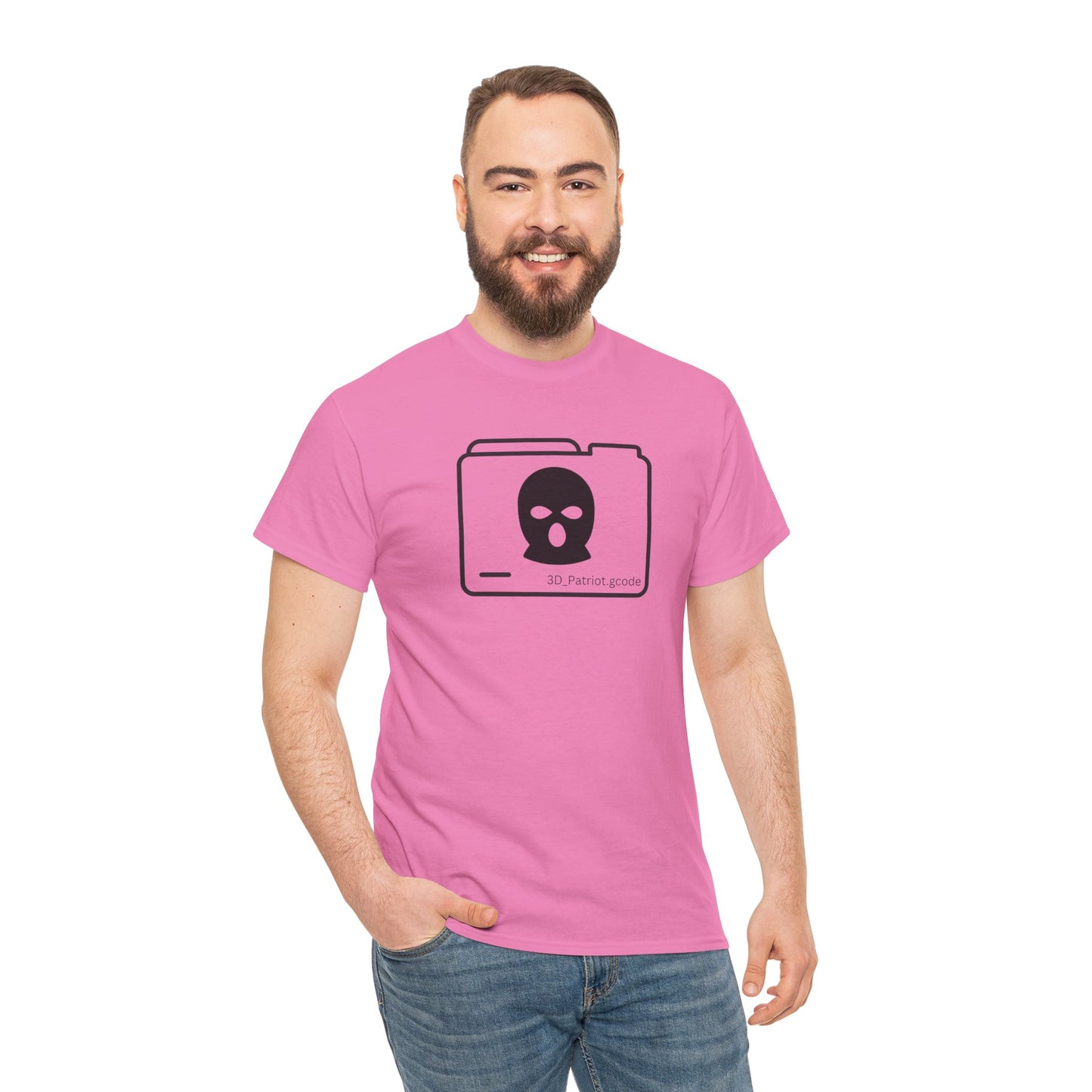 3D Patriot Logo with Guillotine - Unisex Heavy Cotton Tee