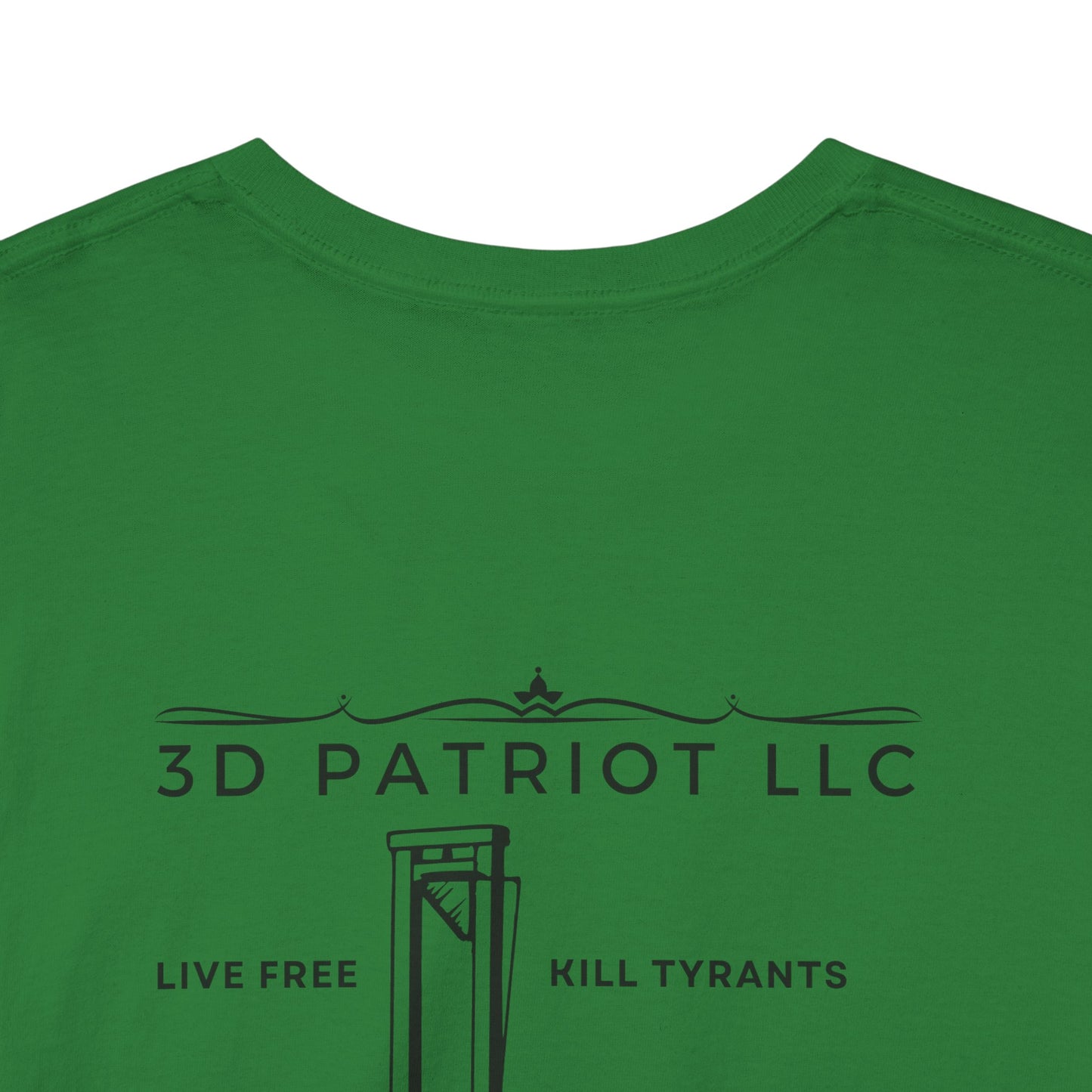 3D Patriot Logo with Guillotine - Unisex Heavy Cotton Tee
