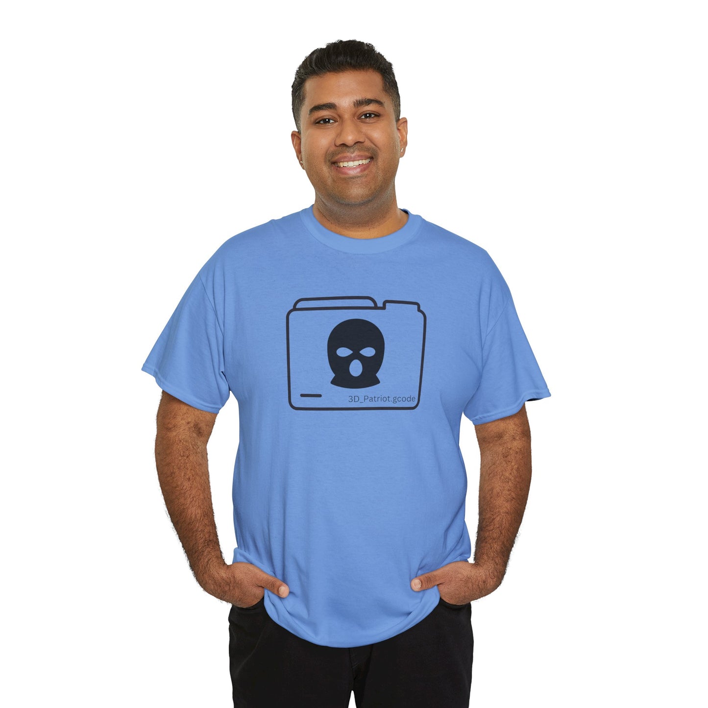 3D Patriot Logo with Guillotine - Unisex Heavy Cotton Tee