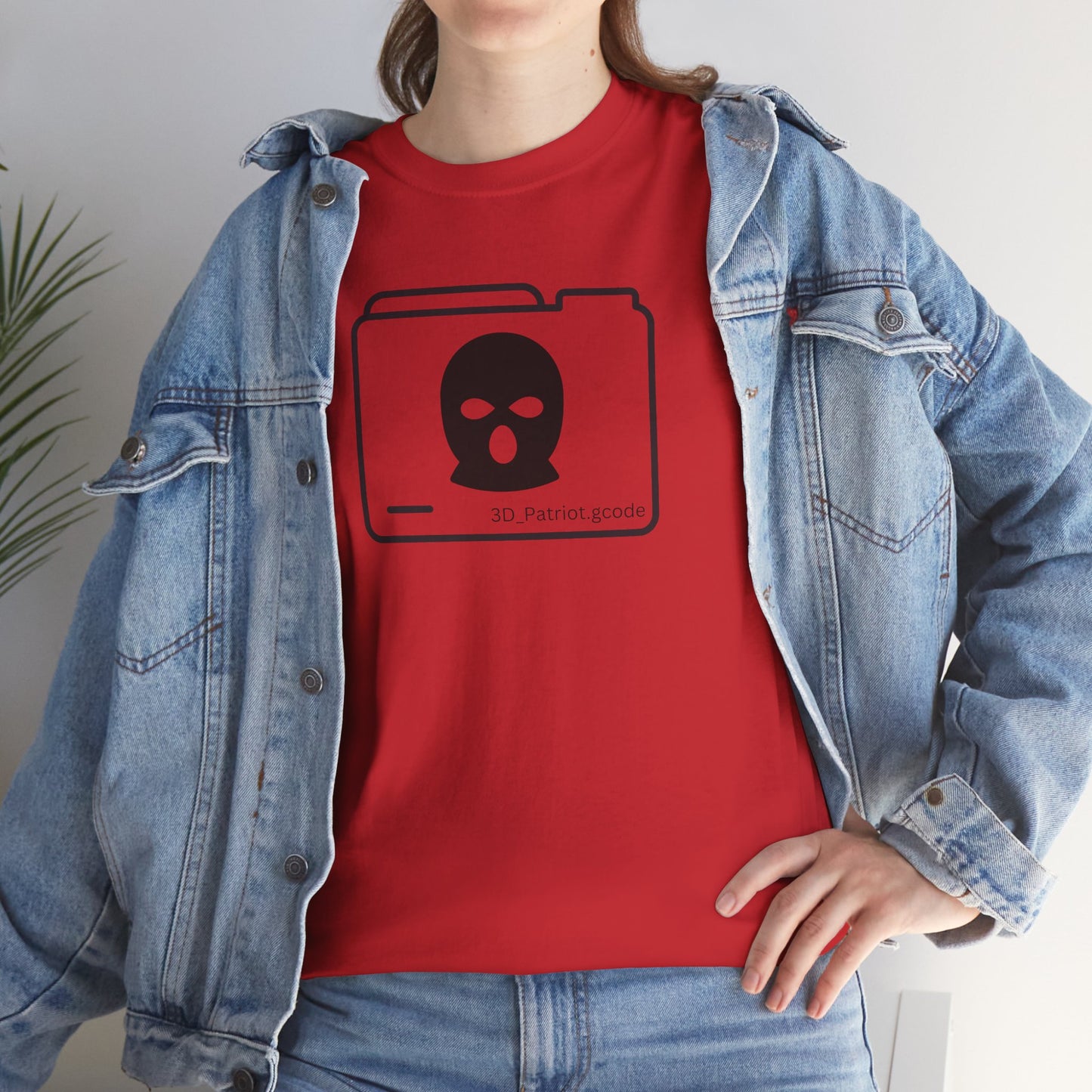 3D Patriot Logo with Guillotine - Unisex Heavy Cotton Tee
