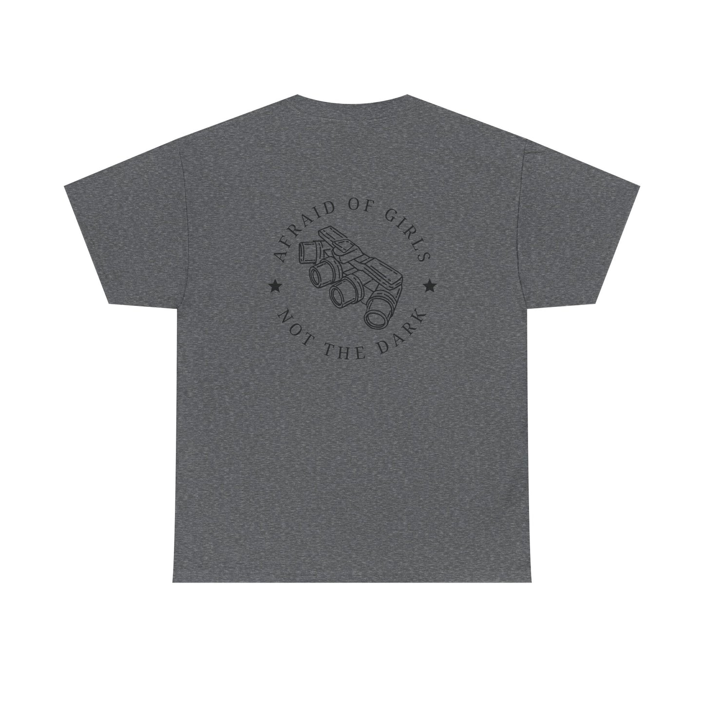 3D Patriot Small Logo with Afraid of Girls - Unisex Heavy Cotton Tee