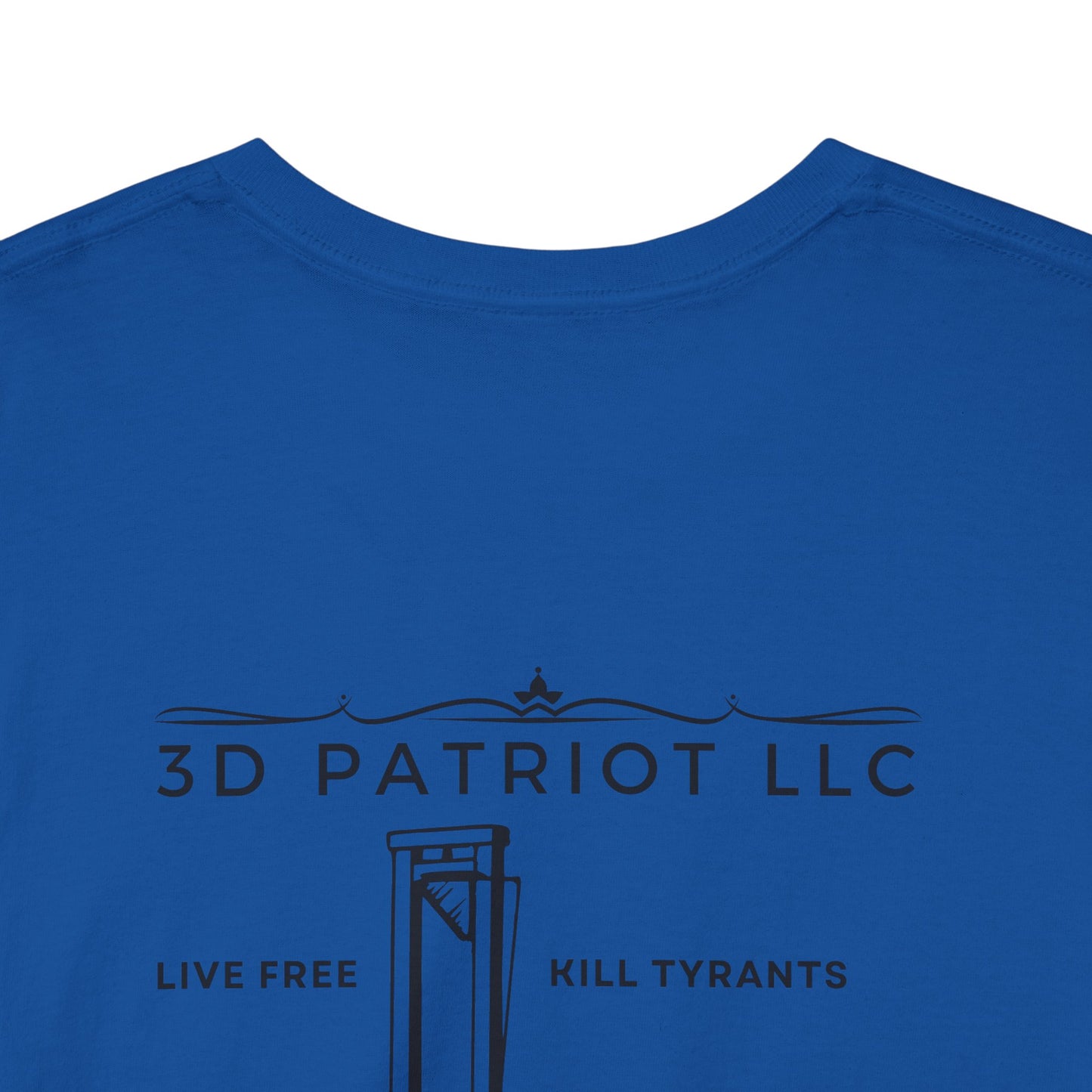 3D Patriot Small Logo with Guillotine - Unisex Heavy Cotton Tee