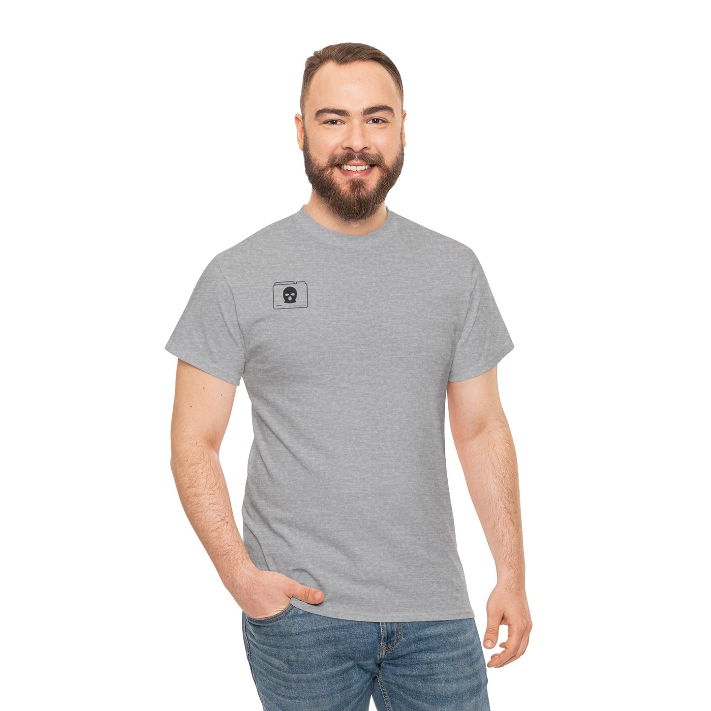 3D Patriot Small Logo with Afraid of Girls - Unisex Heavy Cotton Tee