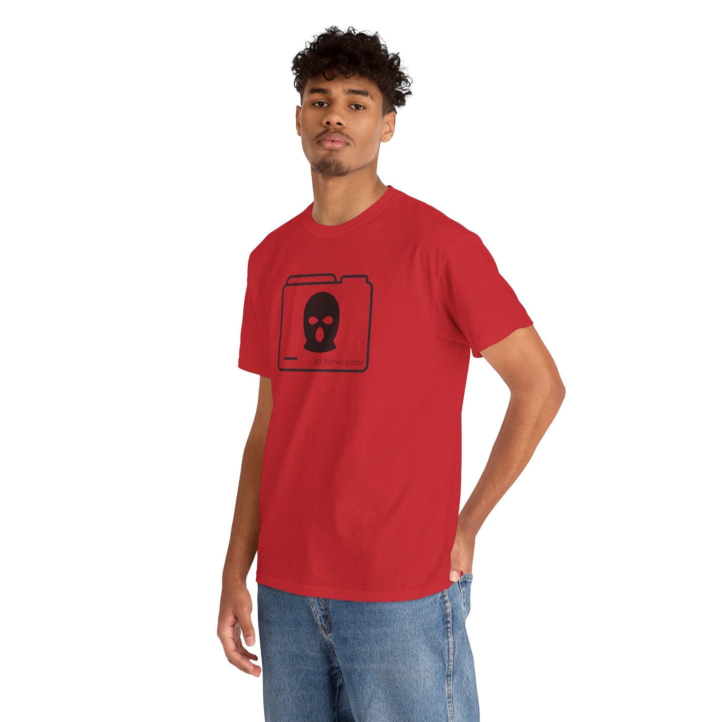3D Patriot Logo with Guillotine - Unisex Heavy Cotton Tee