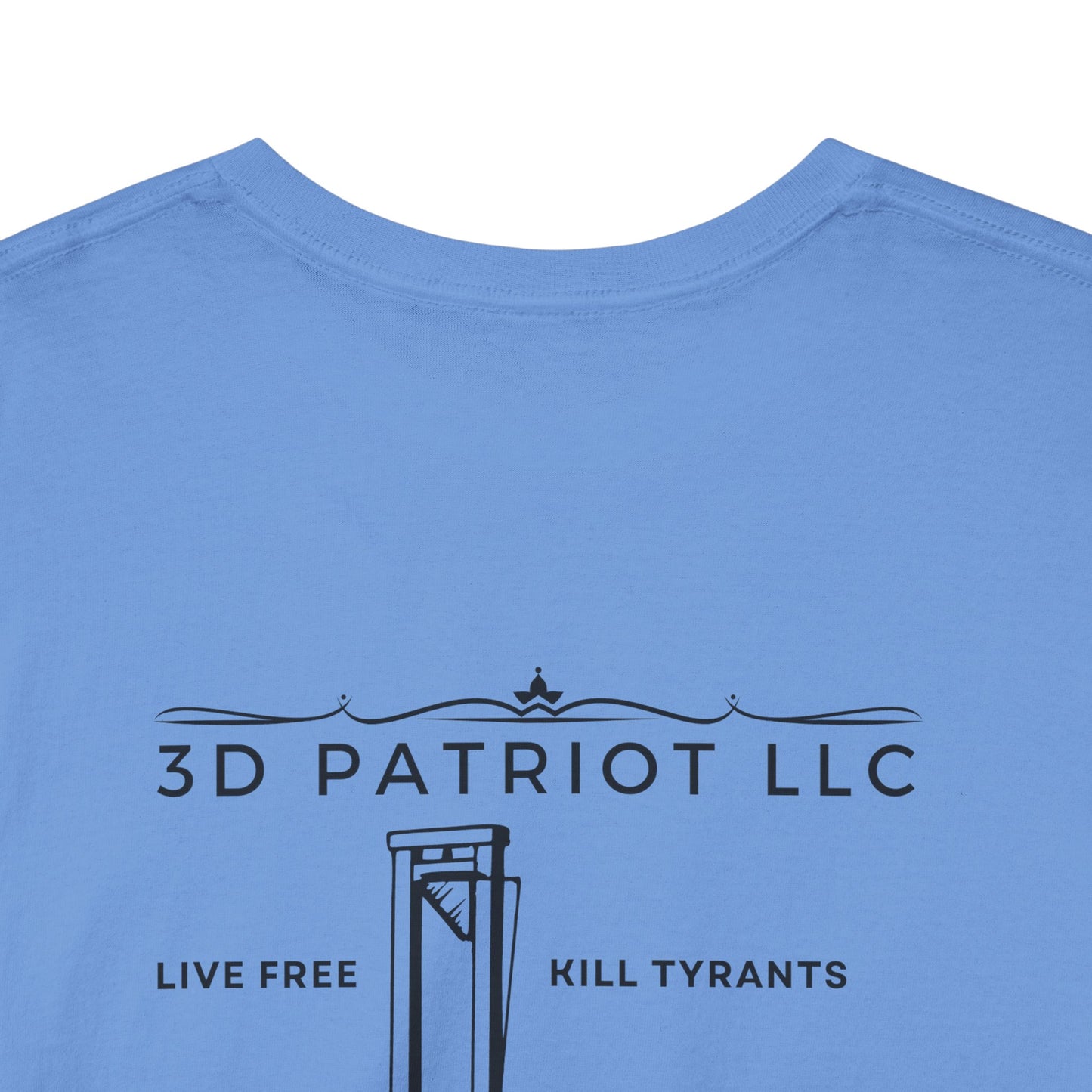 3D Patriot Small Logo with Guillotine - Unisex Heavy Cotton Tee