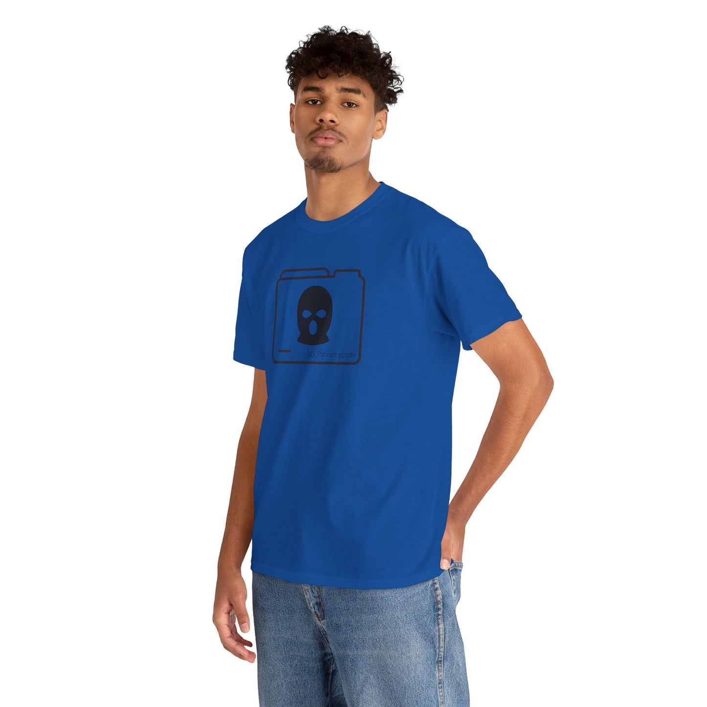 3D Patriot Logo with Guillotine - Unisex Heavy Cotton Tee