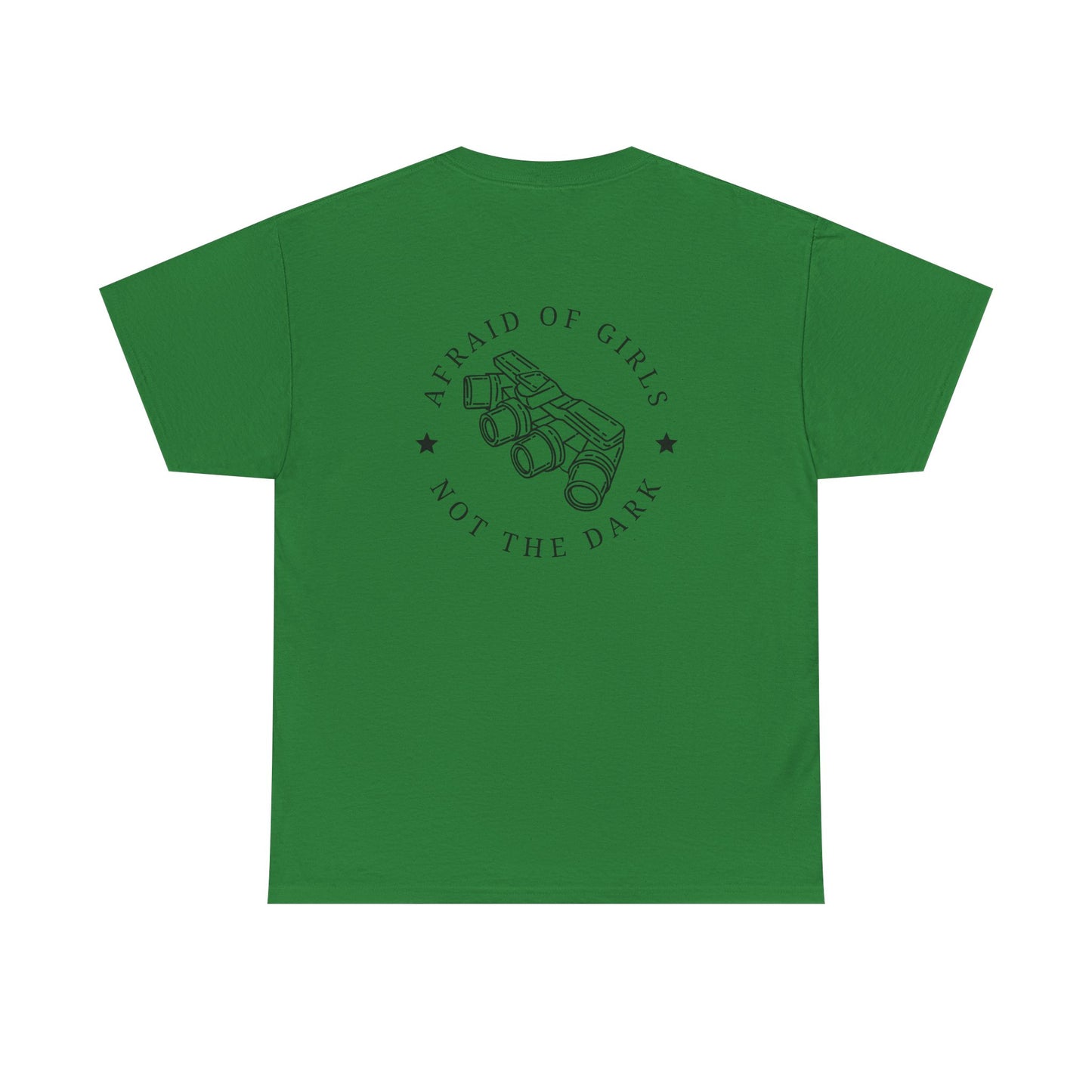 3D Patriot Small Logo with Afraid of Girls - Unisex Heavy Cotton Tee