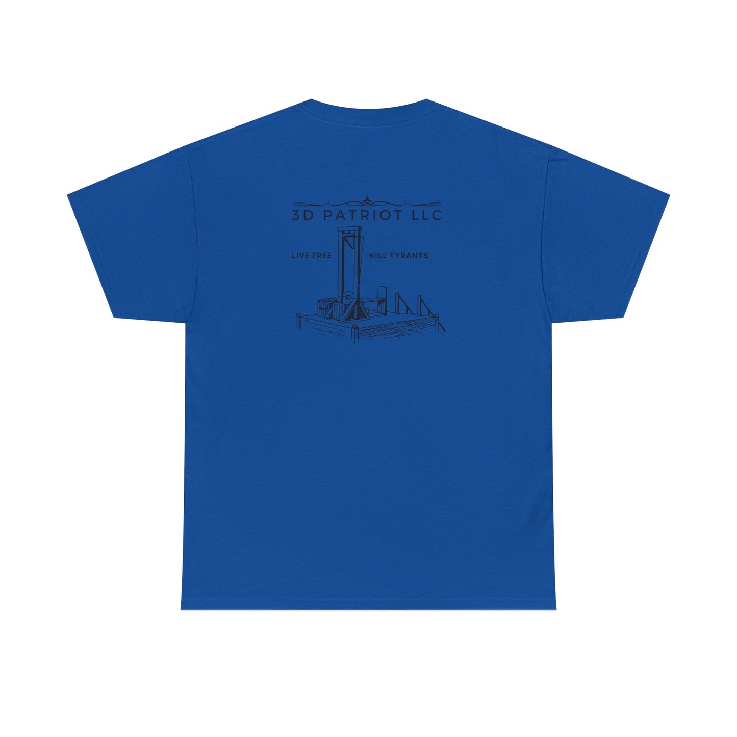 3D Patriot Logo with Guillotine - Unisex Heavy Cotton Tee