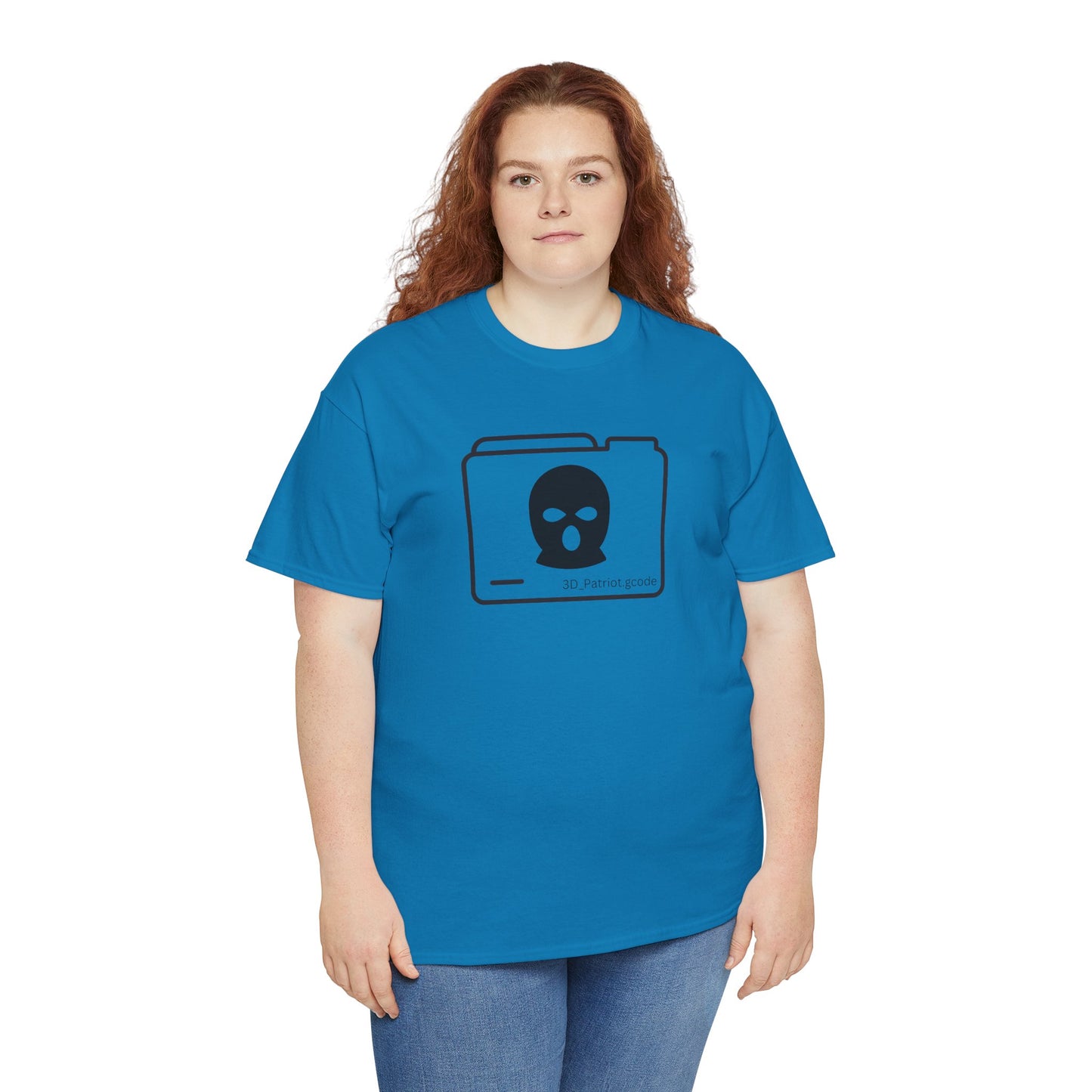 3D Patriot Logo with Guillotine - Unisex Heavy Cotton Tee
