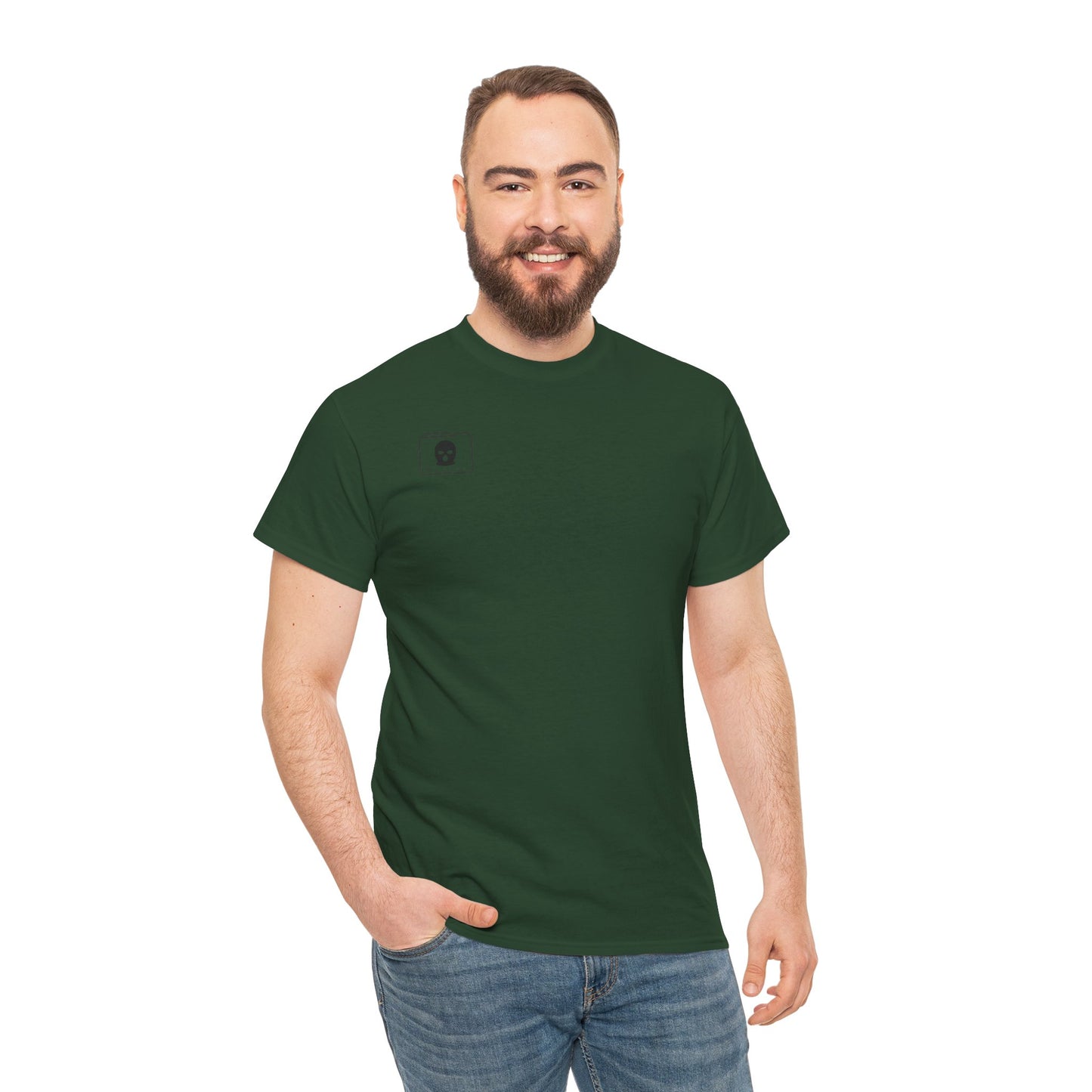 3D Patriot Small Logo with Afraid of Girls - Unisex Heavy Cotton Tee