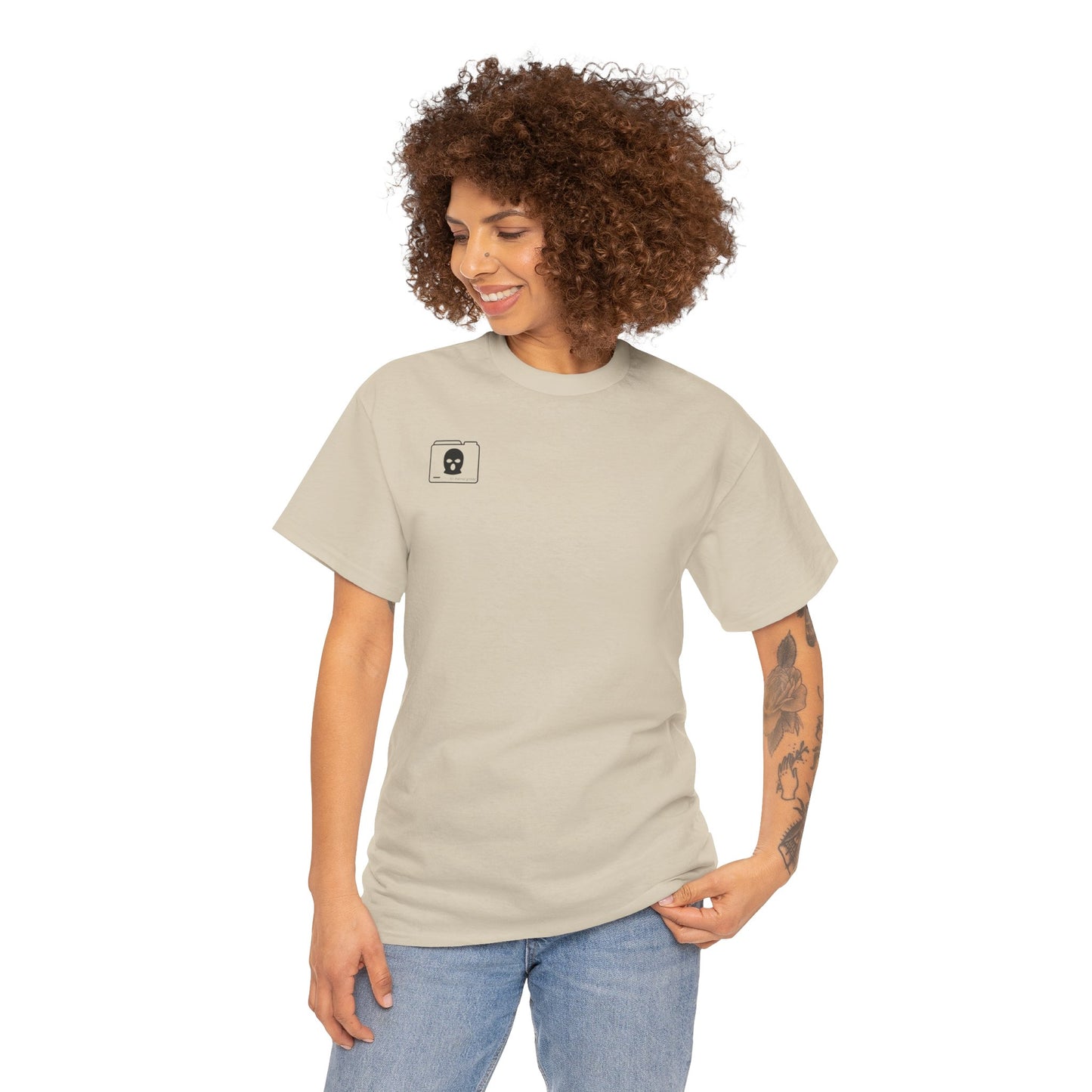 3D Patriot Small Logo with Afraid of Girls - Unisex Heavy Cotton Tee