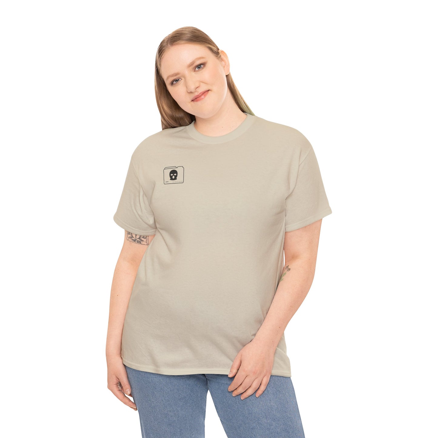 3D Patriot Small Logo with Afraid of Girls - Unisex Heavy Cotton Tee