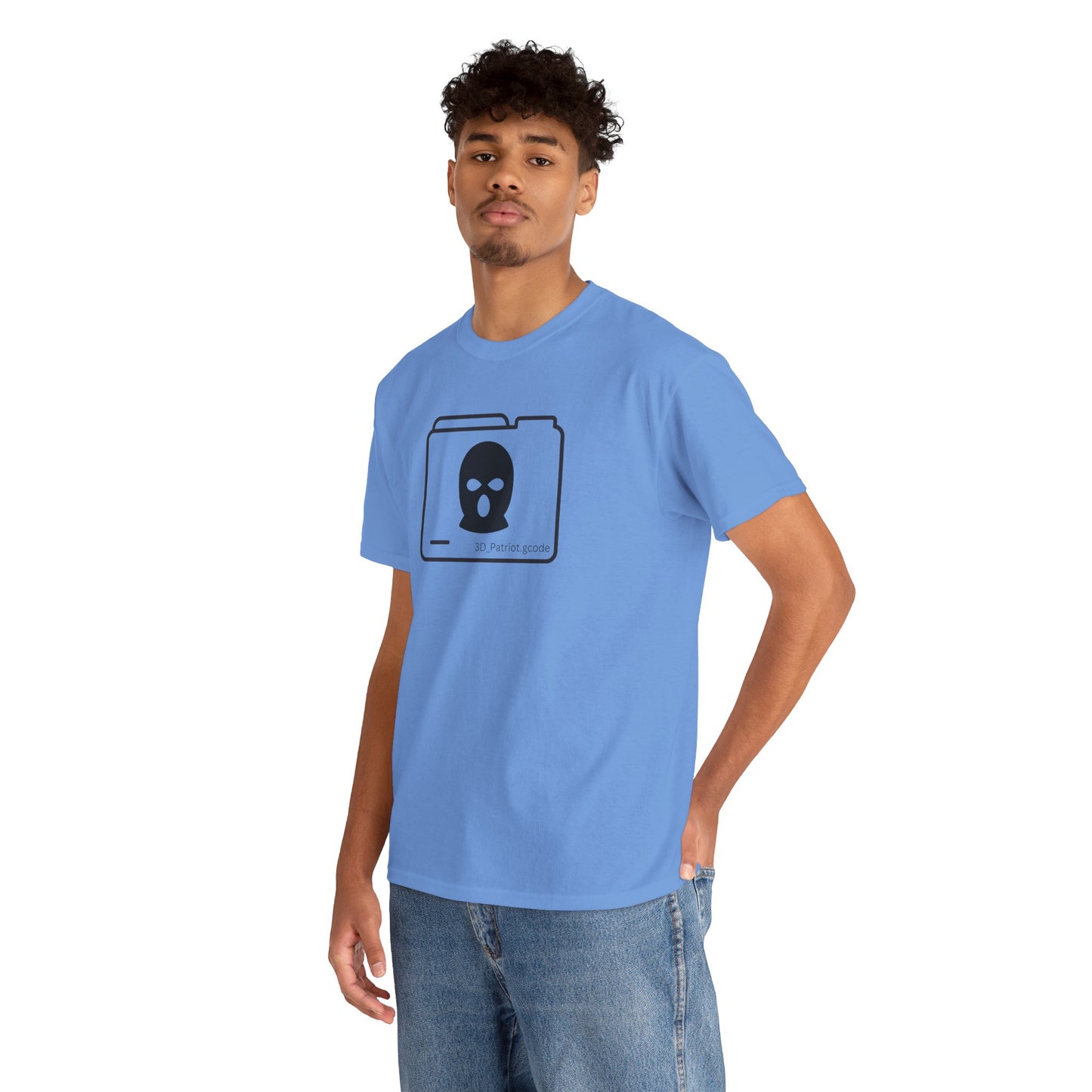 3D Patriot Logo with Guillotine - Unisex Heavy Cotton Tee