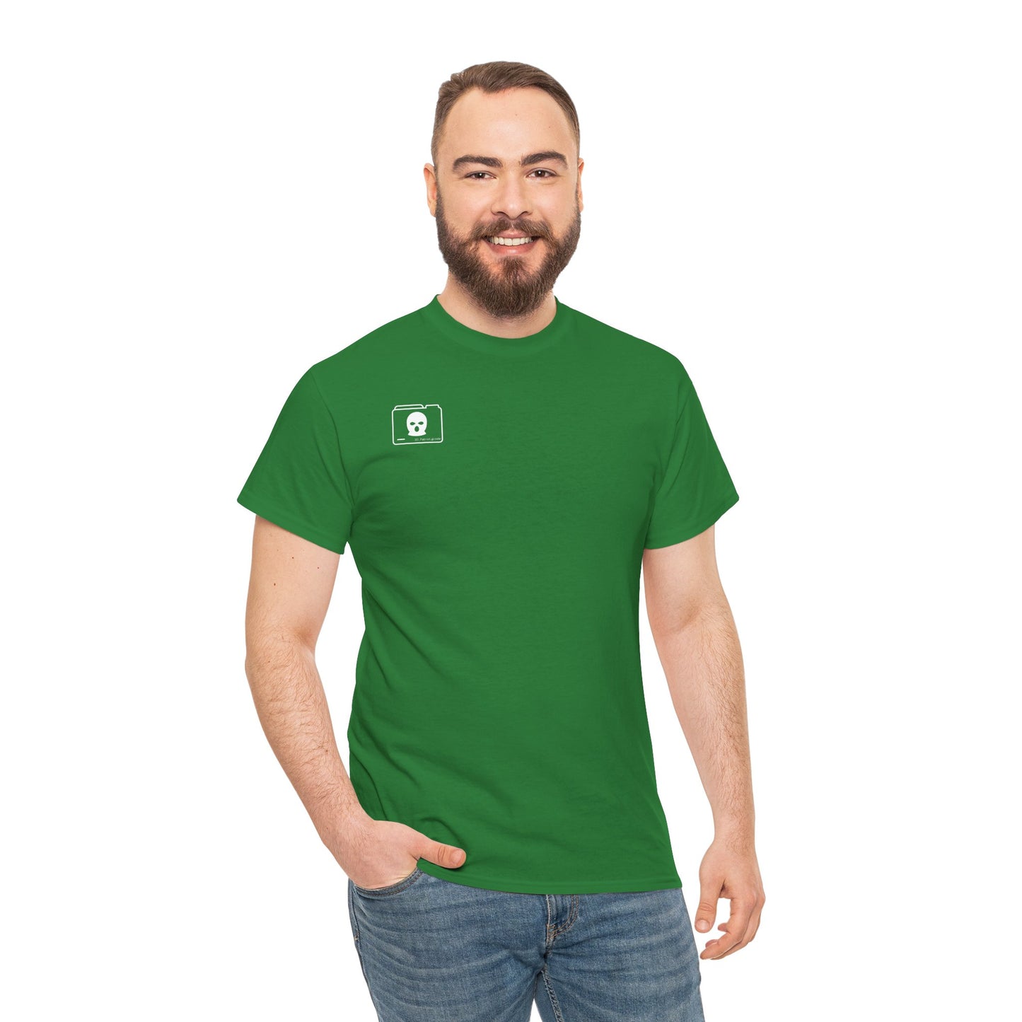 WHITE 3D Patriot Small Logo with Guillotine - Unisex Heavy Cotton Tee