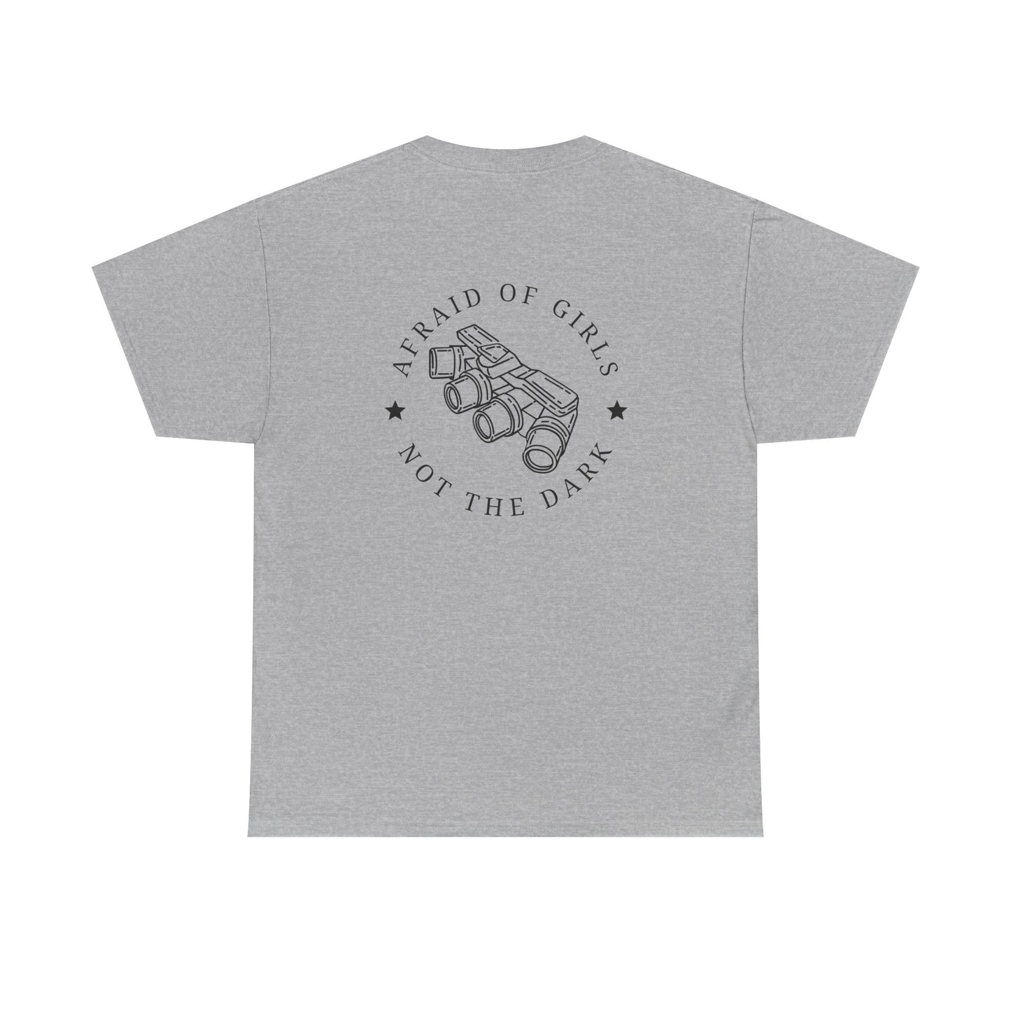 3D Patriot Small Logo with Afraid of Girls - Unisex Heavy Cotton Tee
