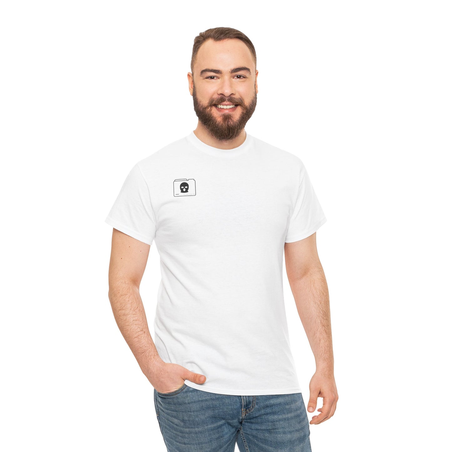 3D Patriot Small Logo with Afraid of Girls - Unisex Heavy Cotton Tee