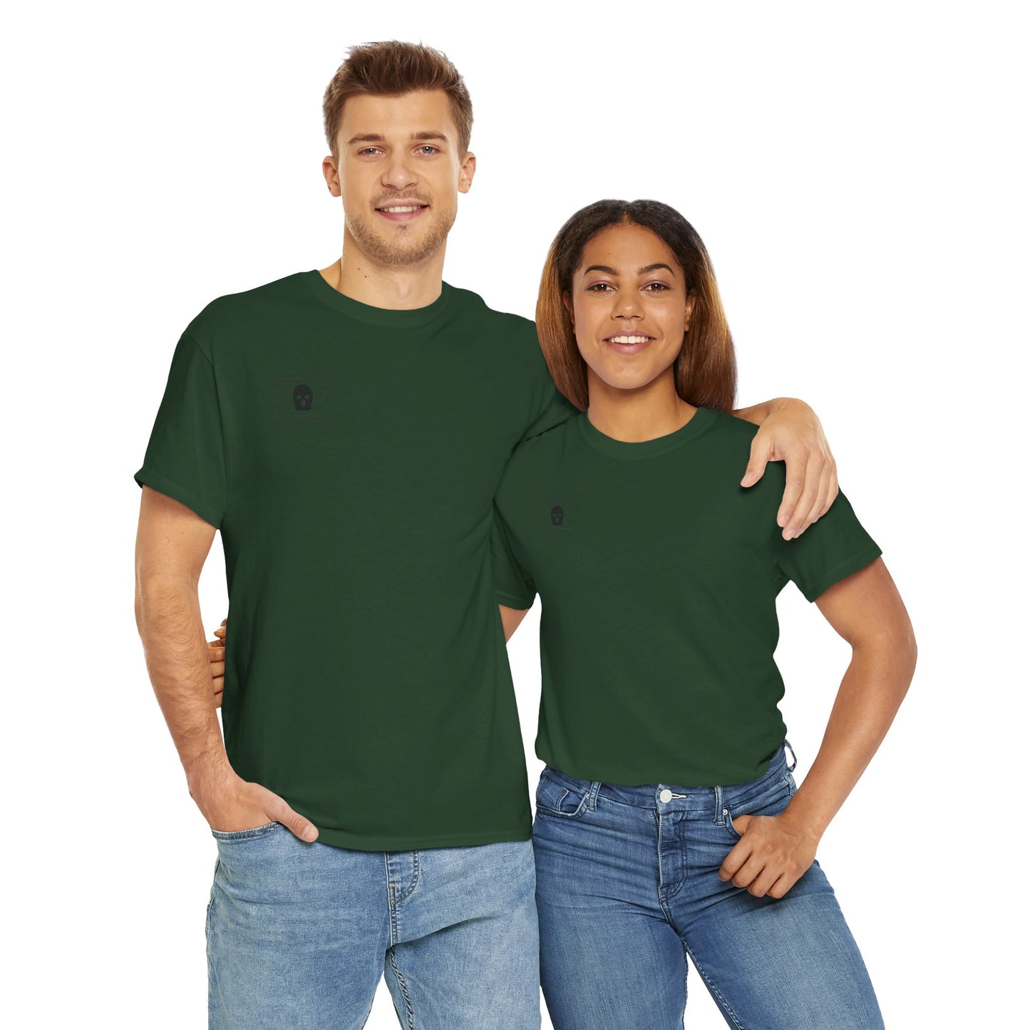 3D Patriot Small Logo with Afraid of Girls - Unisex Heavy Cotton Tee
