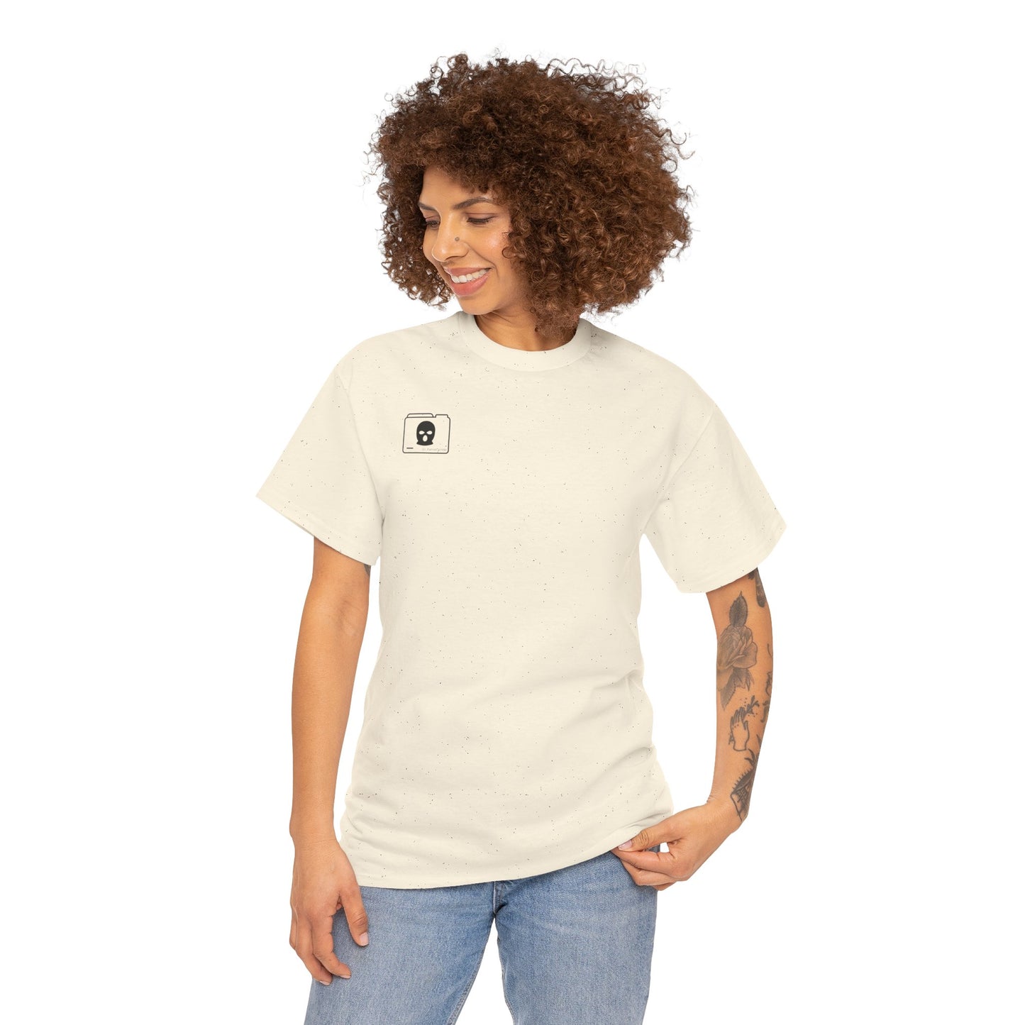 3D Patriot Small Logo with Afraid of Girls - Unisex Heavy Cotton Tee