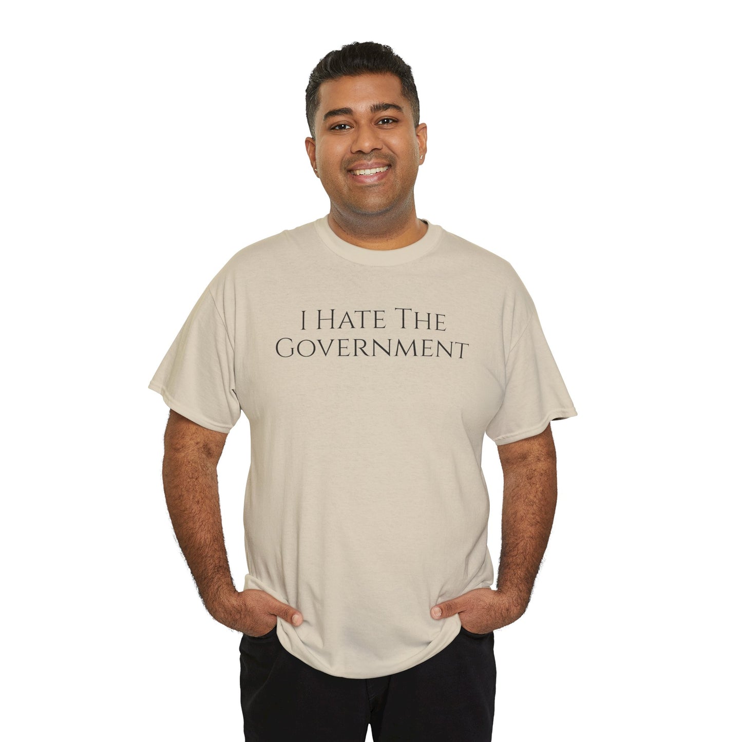 I Hate The Government (Extra Colors) - Unisex Heavy Cotton Tee