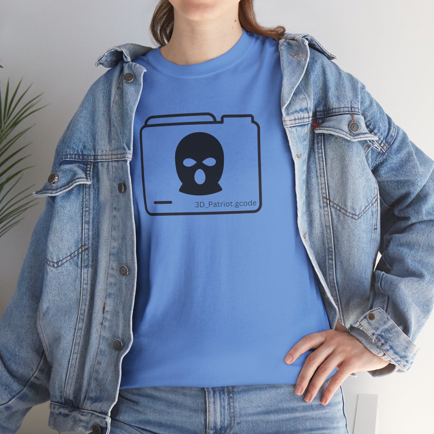 3D Patriot Logo with Guillotine - Unisex Heavy Cotton Tee
