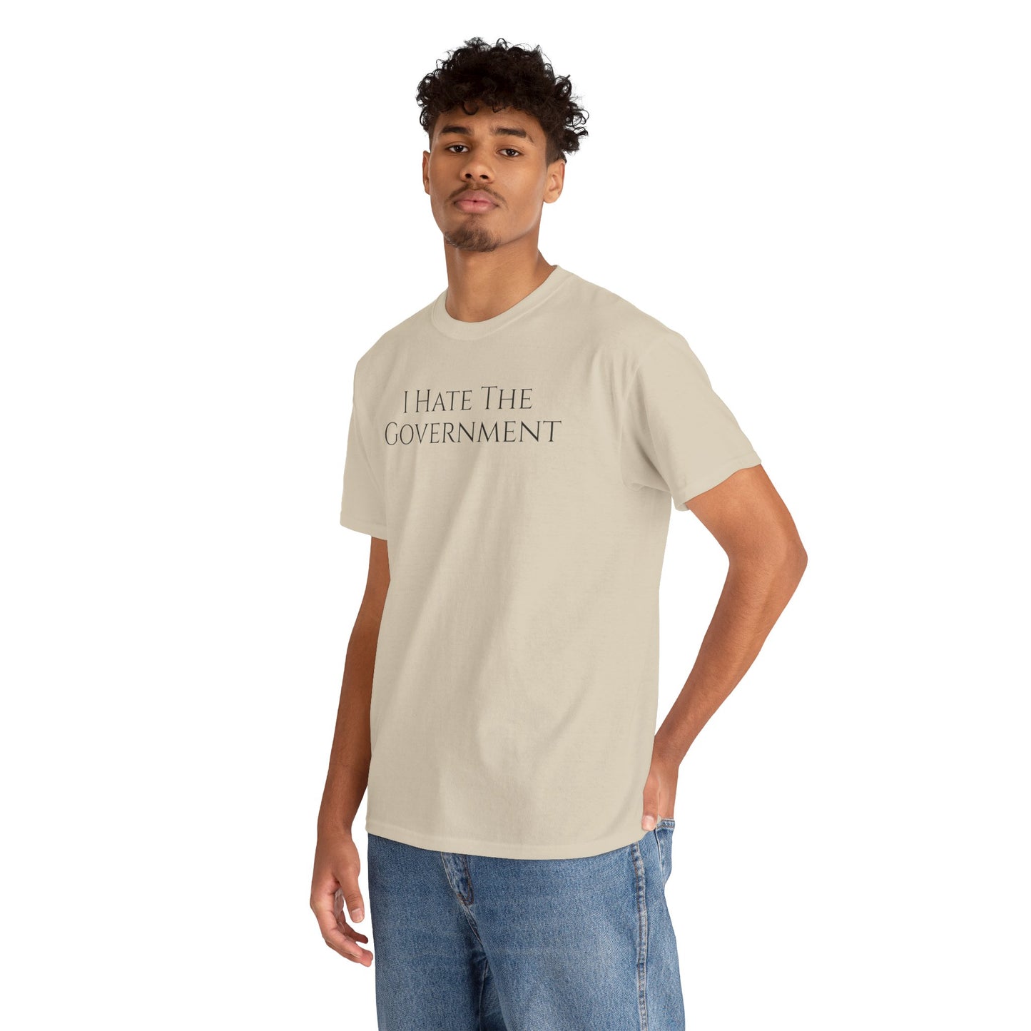 I Hate The Government (Extra Colors) - Unisex Heavy Cotton Tee