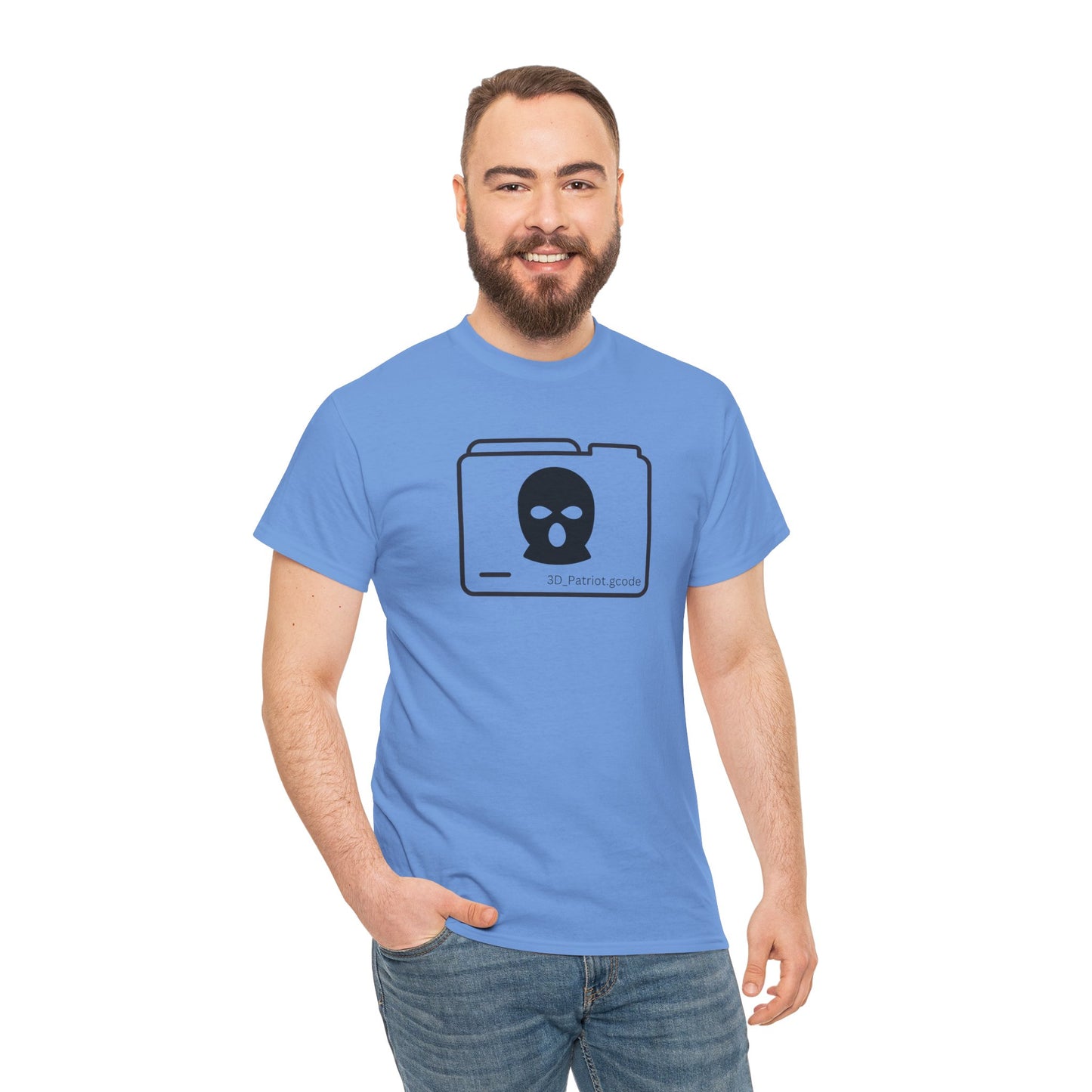 3D Patriot Logo with Guillotine - Unisex Heavy Cotton Tee