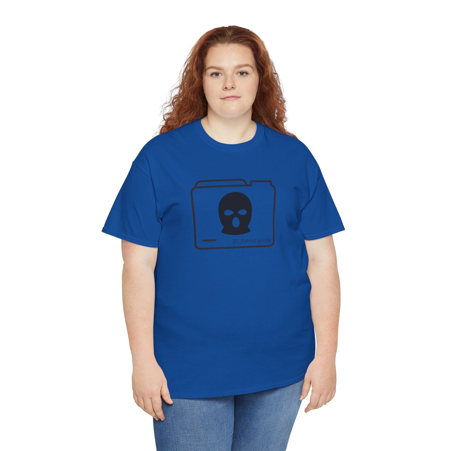 3D Patriot Logo with Guillotine - Unisex Heavy Cotton Tee