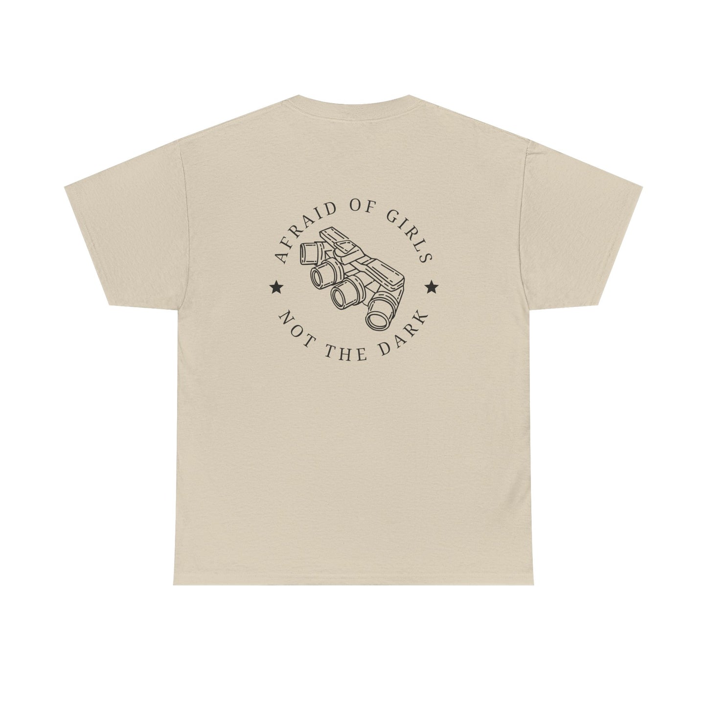3D Patriot Small Logo with Afraid of Girls - Unisex Heavy Cotton Tee