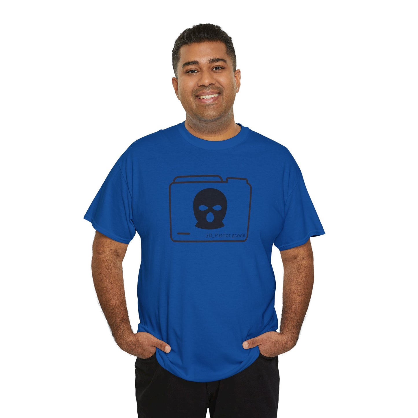 3D Patriot Logo with Guillotine - Unisex Heavy Cotton Tee