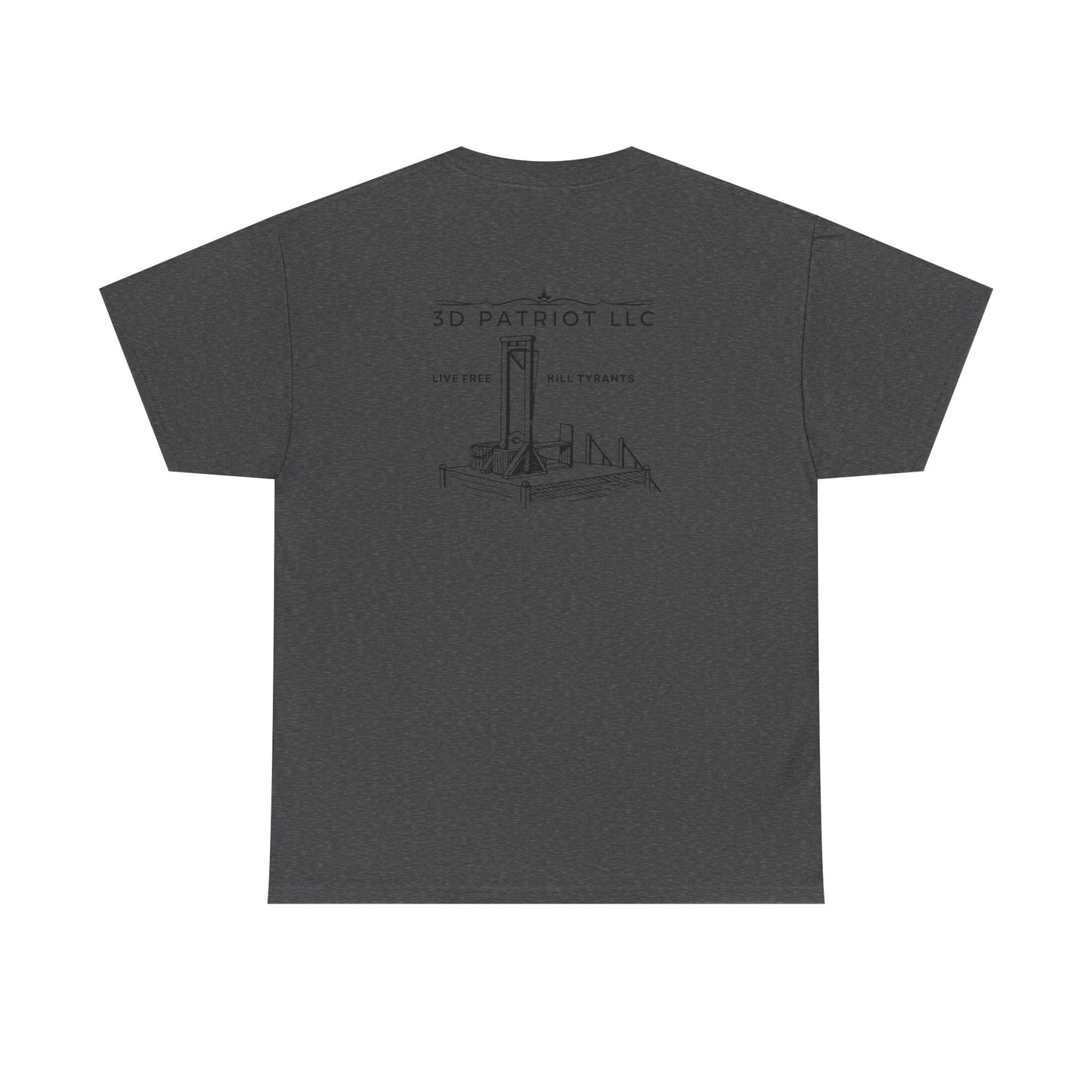 3D Patriot Logo with Guillotine - Unisex Heavy Cotton Tee