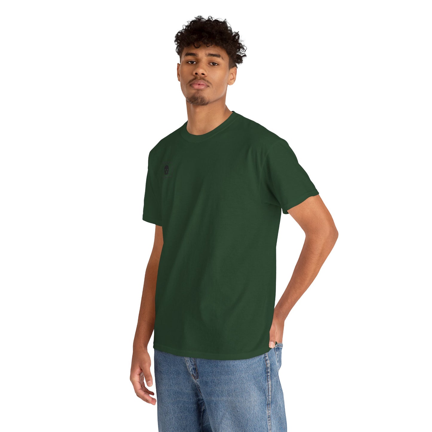 3D Patriot Small Logo with Afraid of Girls - Unisex Heavy Cotton Tee