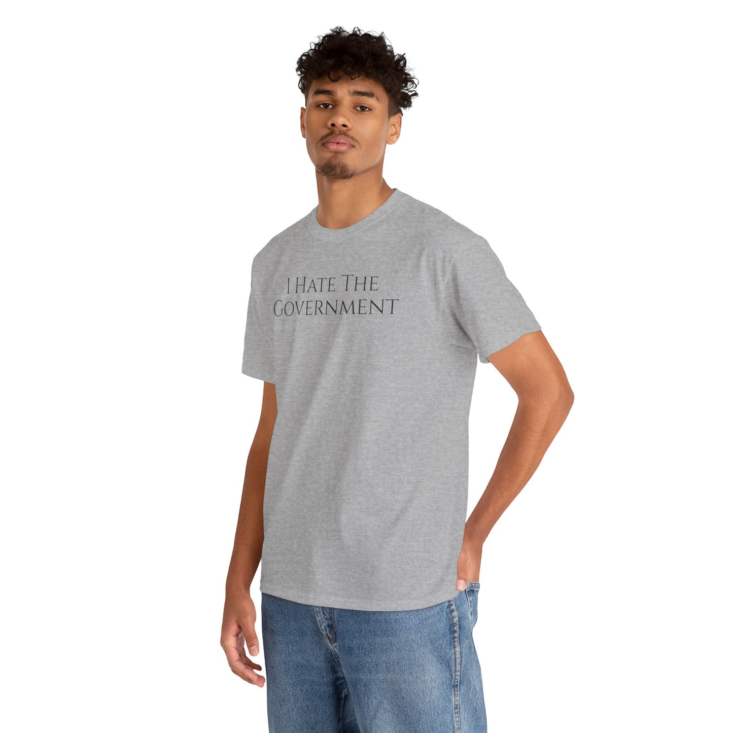 I Hate The Government (Extra Colors) - Unisex Heavy Cotton Tee