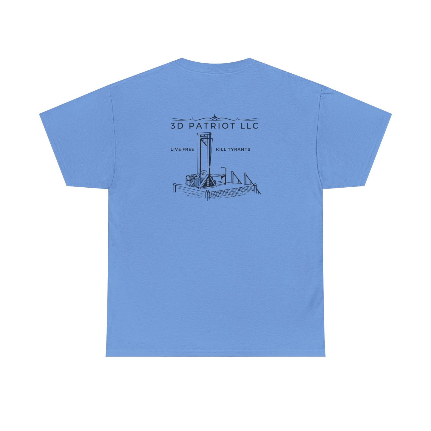 3D Patriot Small Logo with Guillotine - Unisex Heavy Cotton Tee