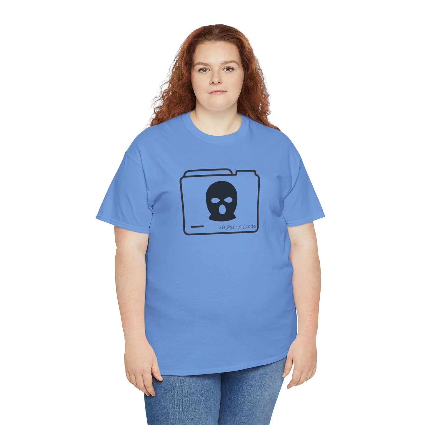 3D Patriot Logo with Guillotine - Unisex Heavy Cotton Tee