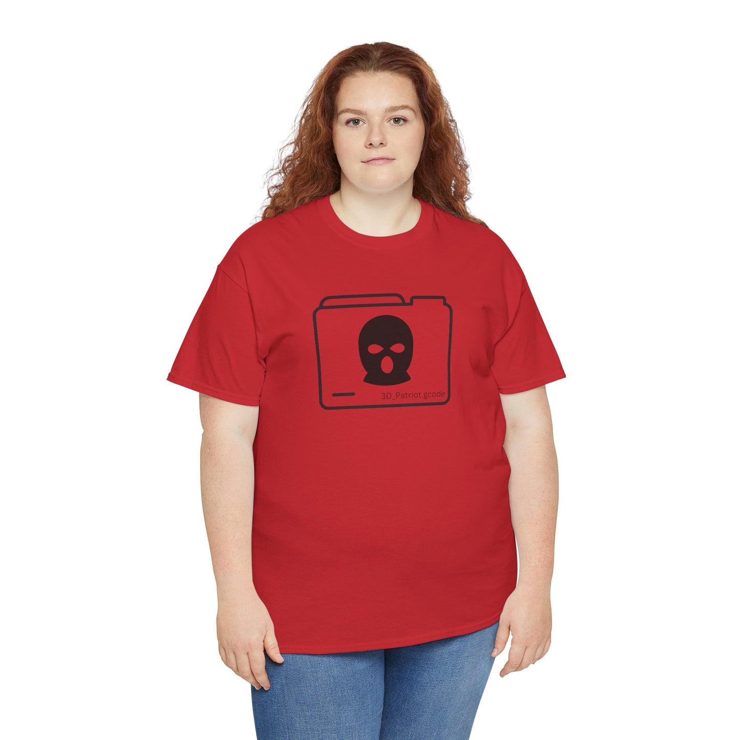 3D Patriot Logo with Guillotine - Unisex Heavy Cotton Tee