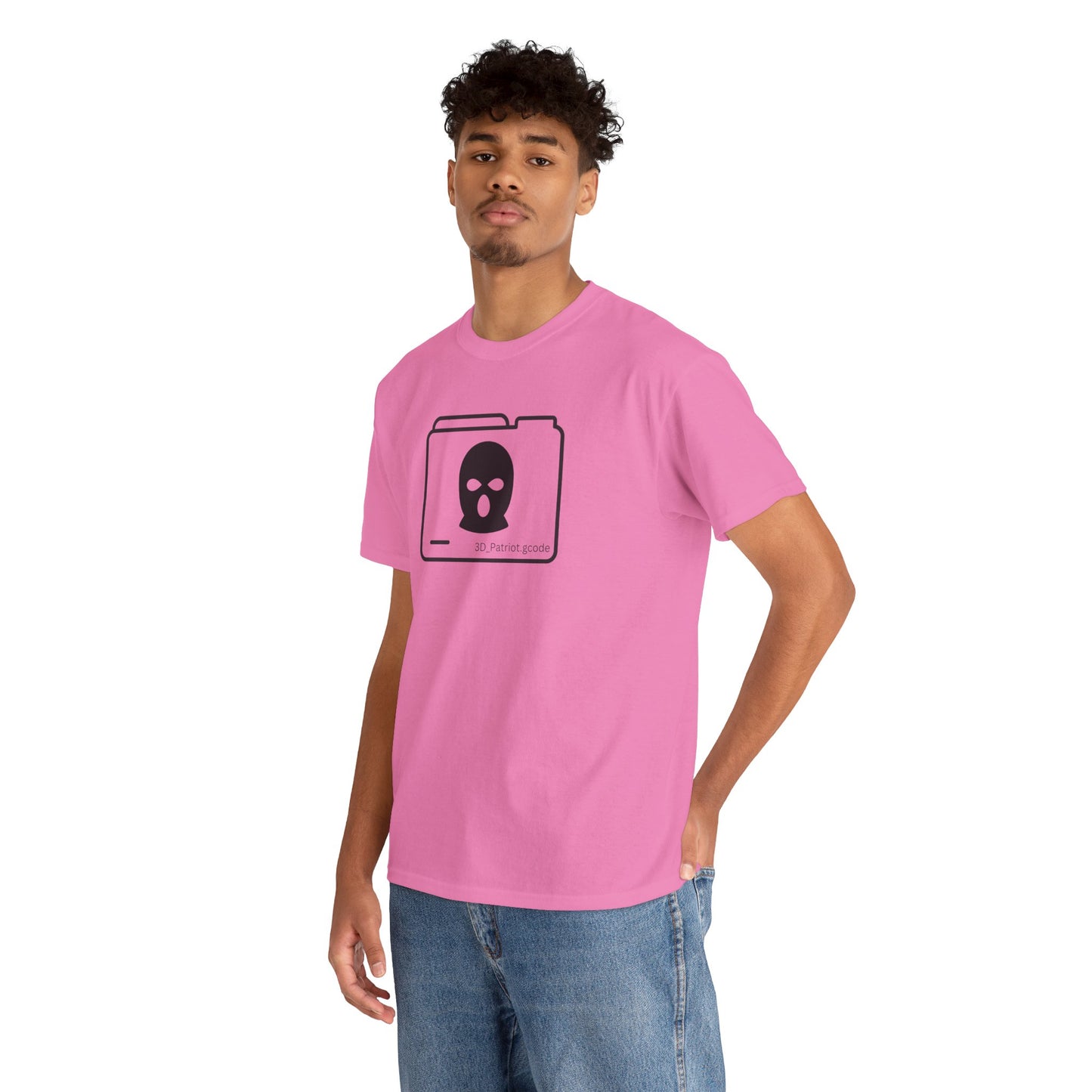 3D Patriot Logo with Guillotine - Unisex Heavy Cotton Tee