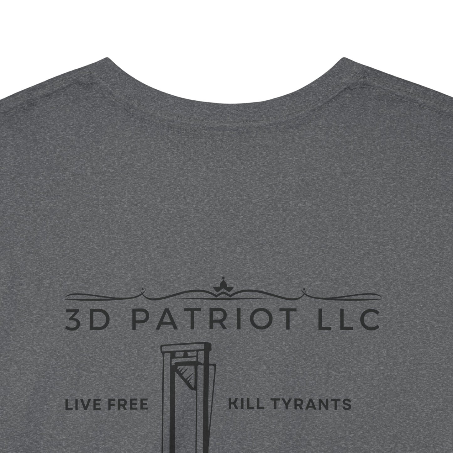 3D Patriot Logo with Guillotine - Unisex Heavy Cotton Tee