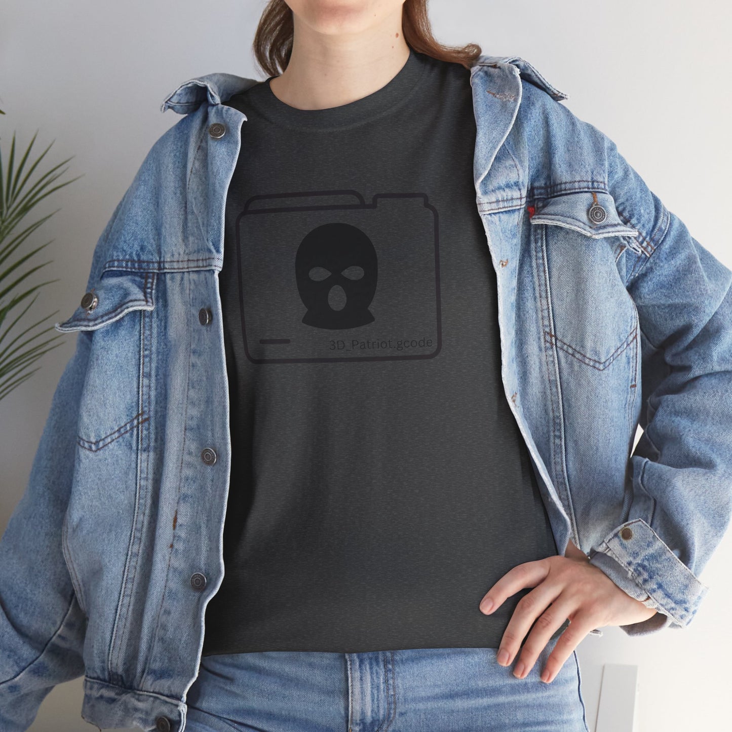 3D Patriot Logo with Guillotine - Unisex Heavy Cotton Tee