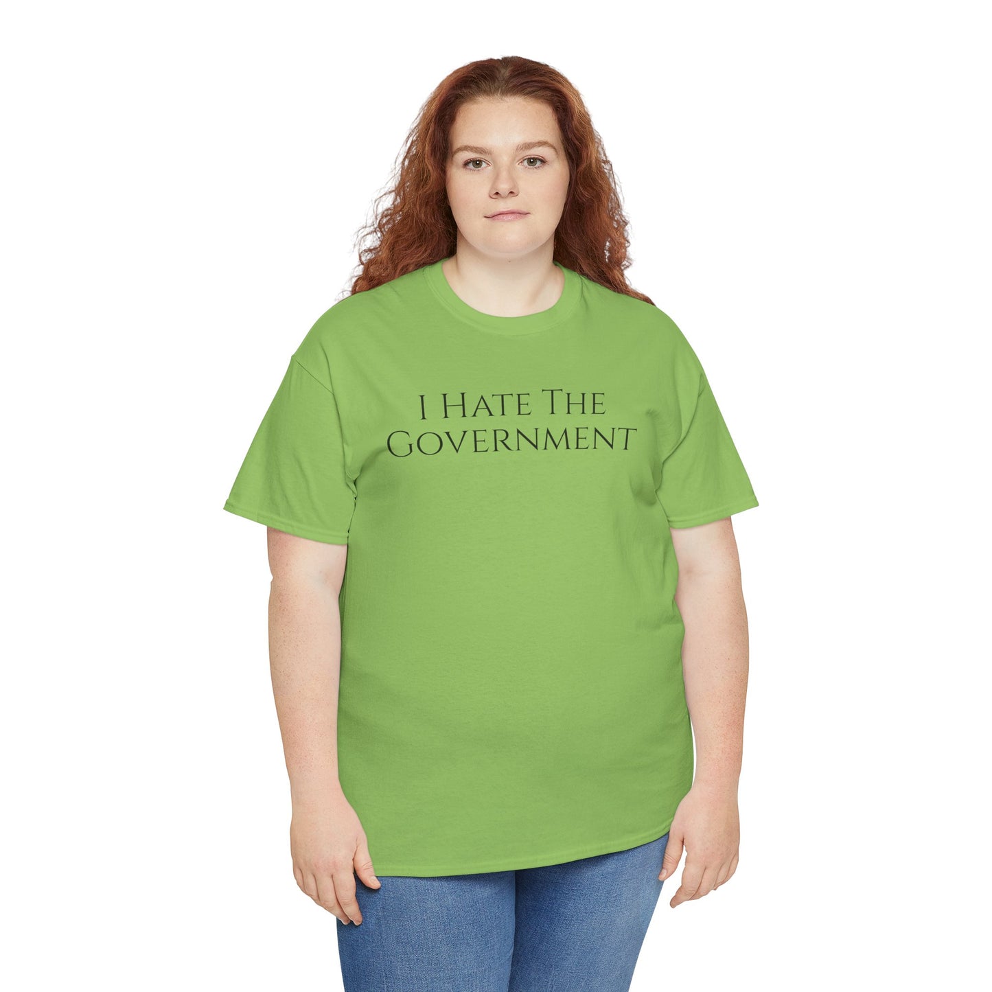 I Hate The Government (Extra Colors) - Unisex Heavy Cotton Tee