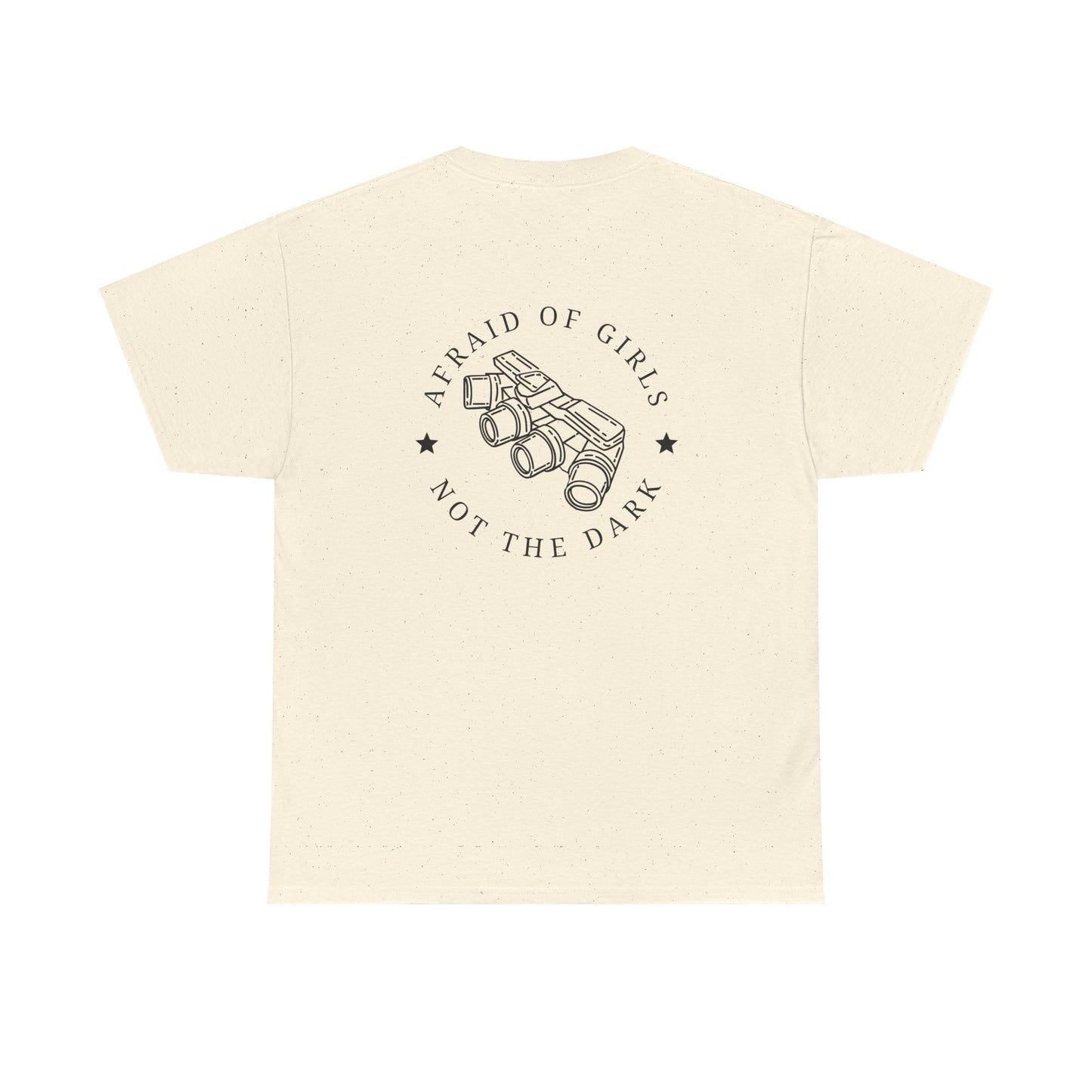 3D Patriot Small Logo with Afraid of Girls - Unisex Heavy Cotton Tee